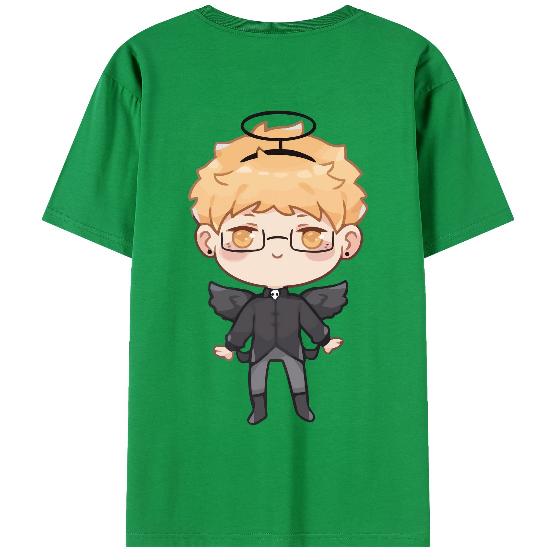 （画像用） ハイキュー!! Haikyu!! 綿100％ メンズ半袖Tシャツ（バックプリント） 通気性