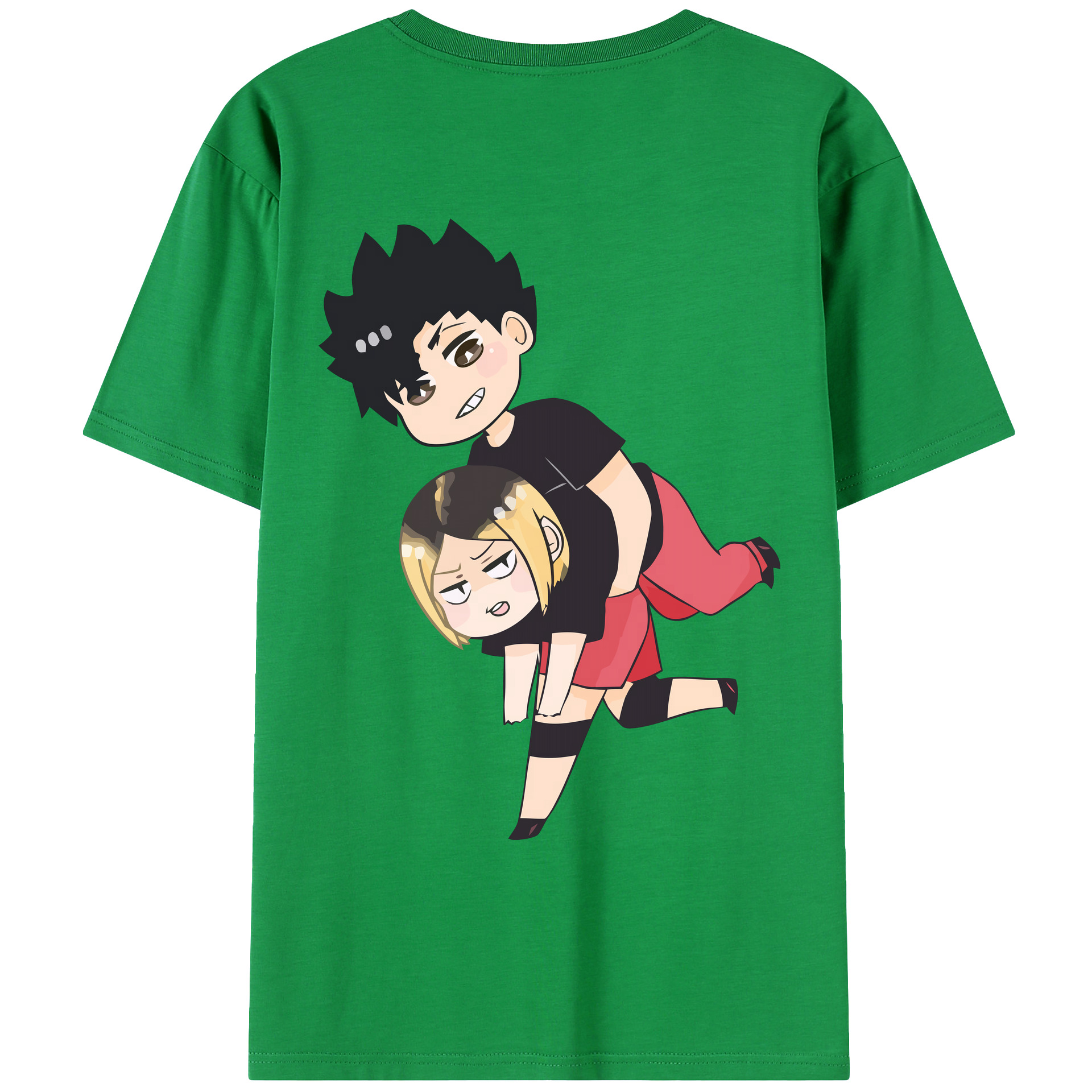 （画像用） ハイキュー!! Haikyu!! 綿100％ メンズ半袖Tシャツ（バックプリント） 通気性