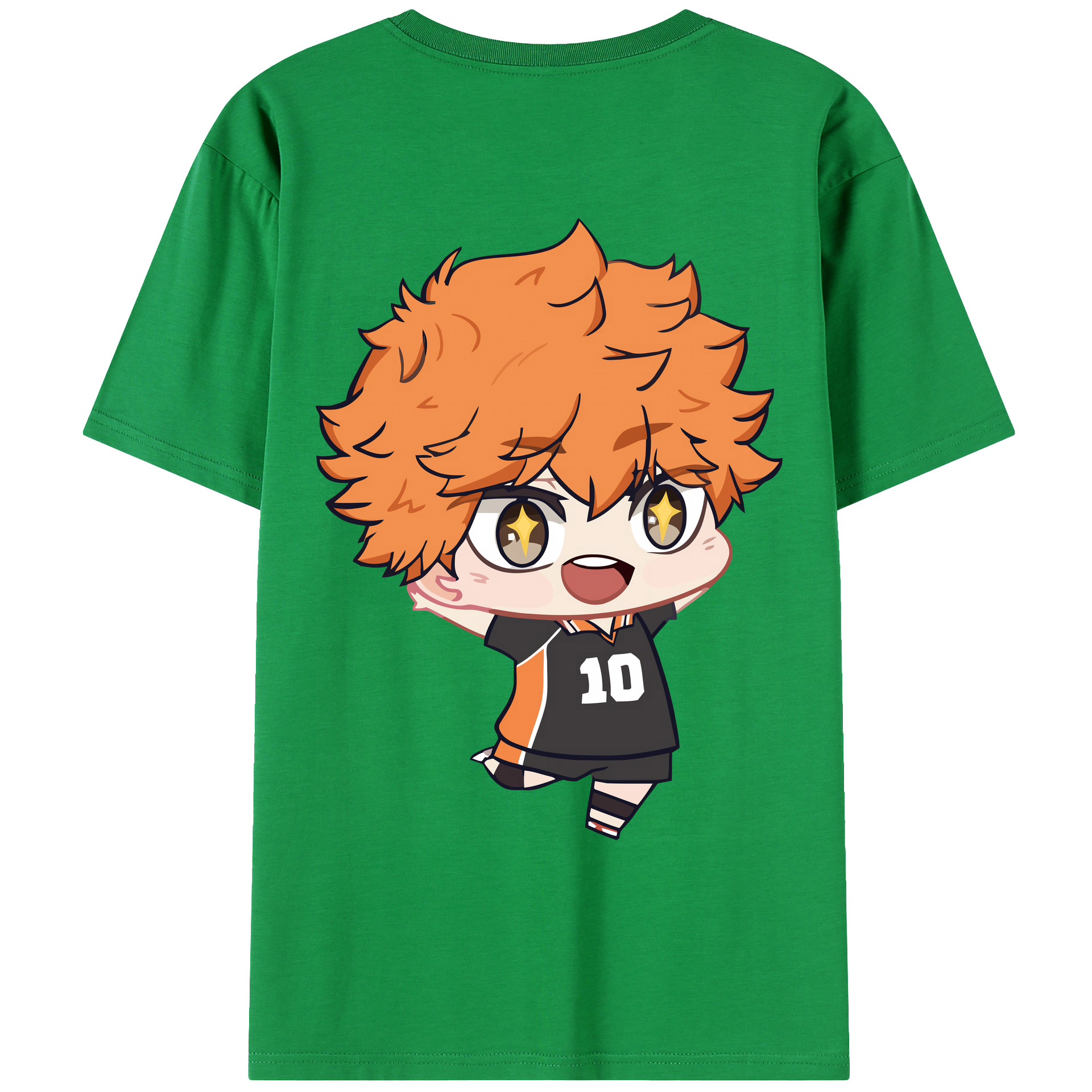 （画像用） ハイキュー!! Haikyu!! 綿100％ メンズ半袖Tシャツ（バックプリント） 通気性