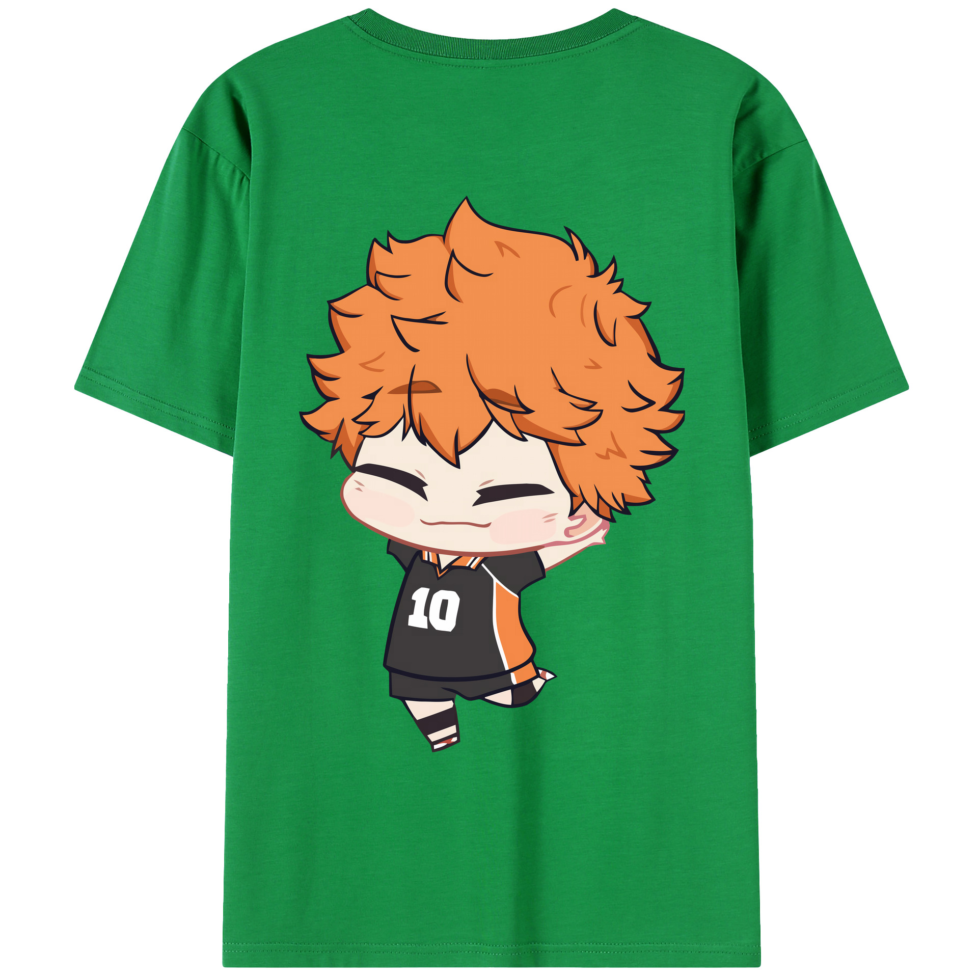 （画像用） ハイキュー!! Haikyu!! 綿100％ メンズ半袖Tシャツ（バックプリント） 通気性