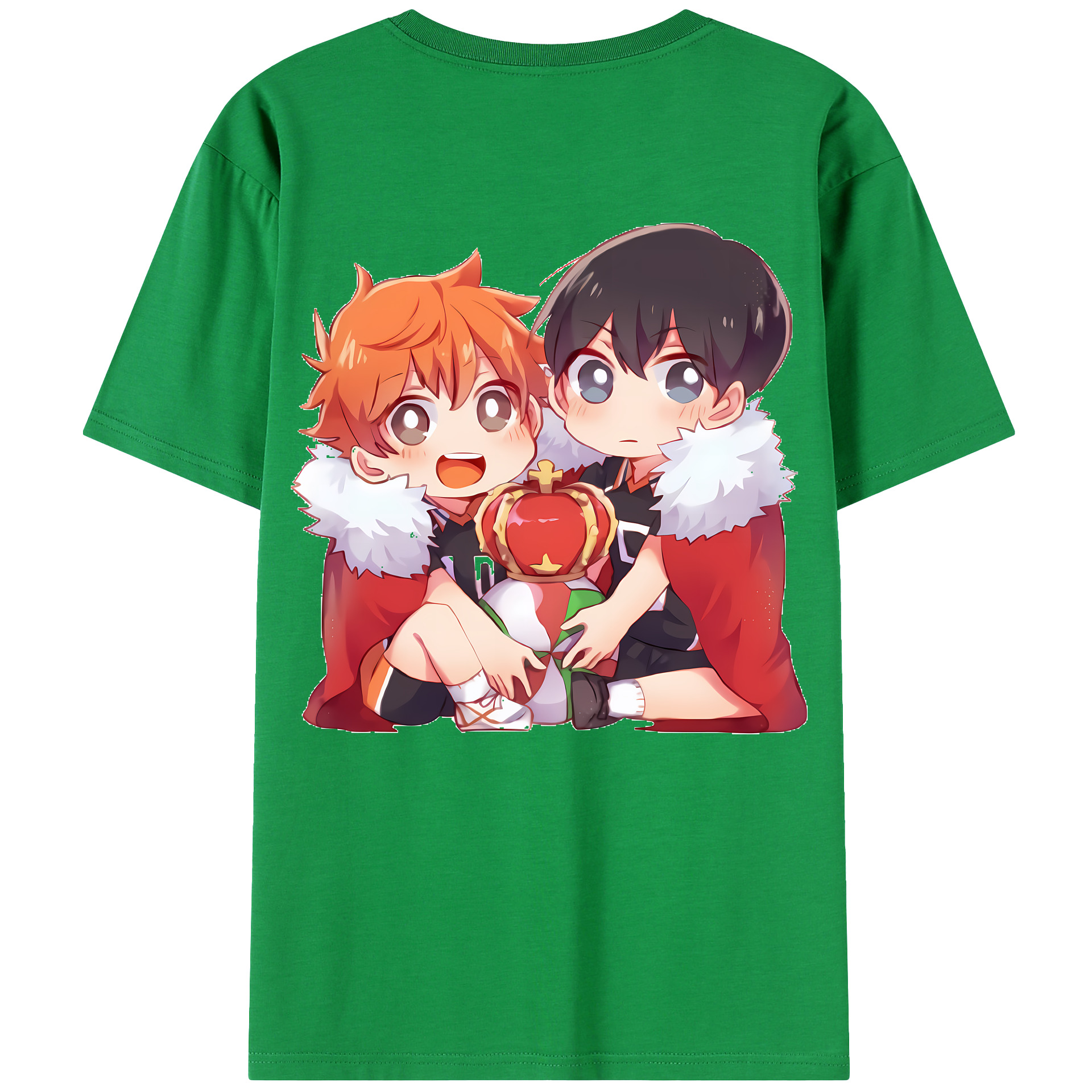 （画像用） ハイキュー!! Haikyu!! 綿100％ メンズ半袖Tシャツ（バックプリント） 通気性