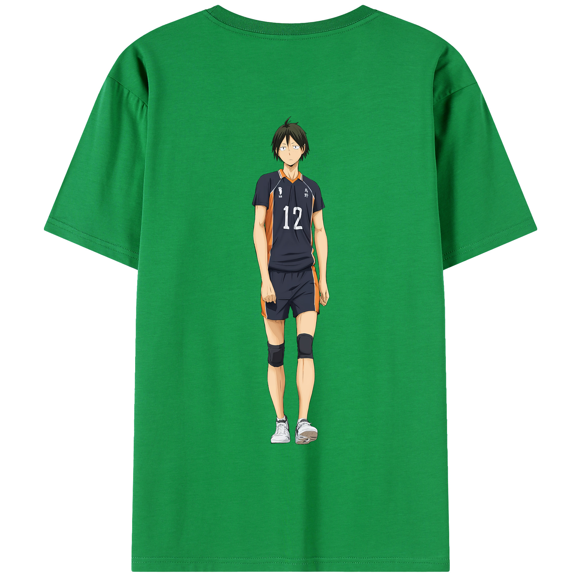 （画像用） ハイキュー!! Haikyu!! 綿100％ メンズ半袖Tシャツ（バックプリント） 通気性
