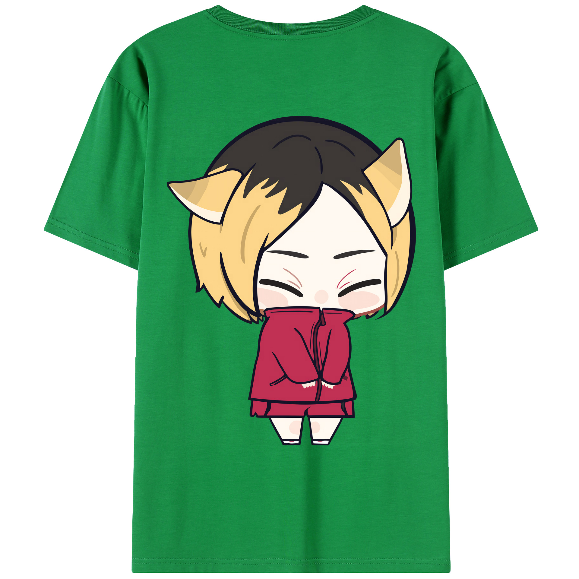 （画像用） ハイキュー!! Haikyu!! 綿100％ メンズ半袖Tシャツ（バックプリント） 通気性