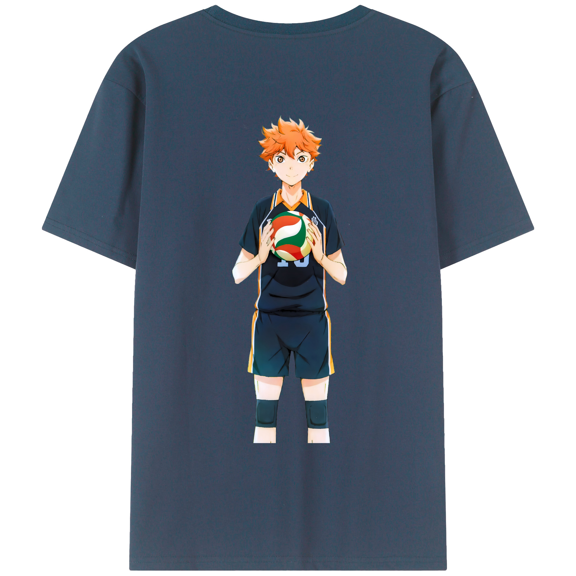 （画像用） ハイキュー!! Haikyu!! 綿100％ メンズ半袖Tシャツ（バックプリント） 通気性