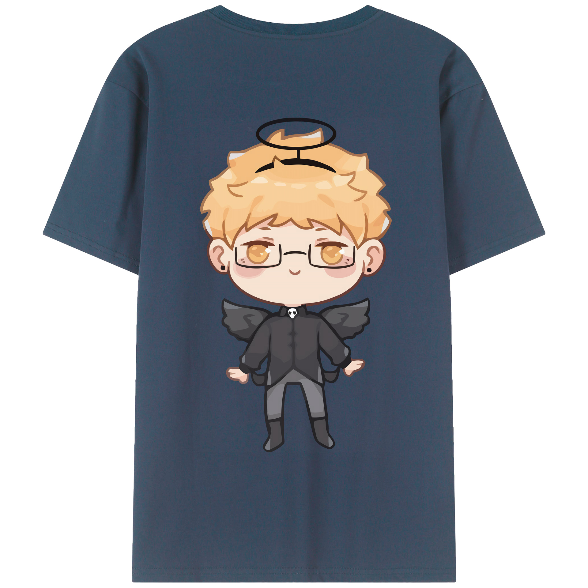 （画像用） ハイキュー!! Haikyu!! 綿100％ メンズ半袖Tシャツ（バックプリント） 通気性