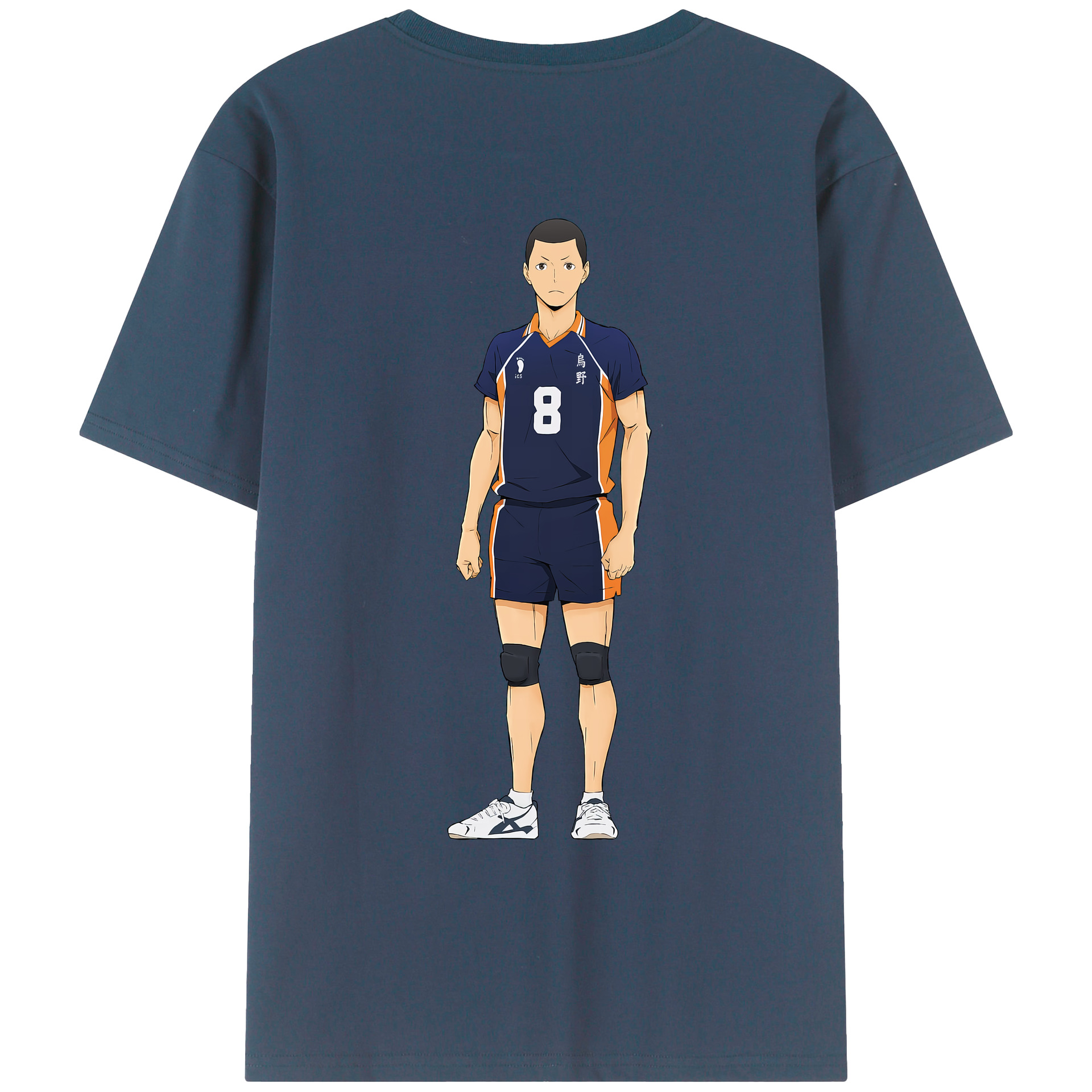 （画像用） ハイキュー!! Haikyu!! 綿100％ メンズ半袖Tシャツ（バックプリント） 通気性