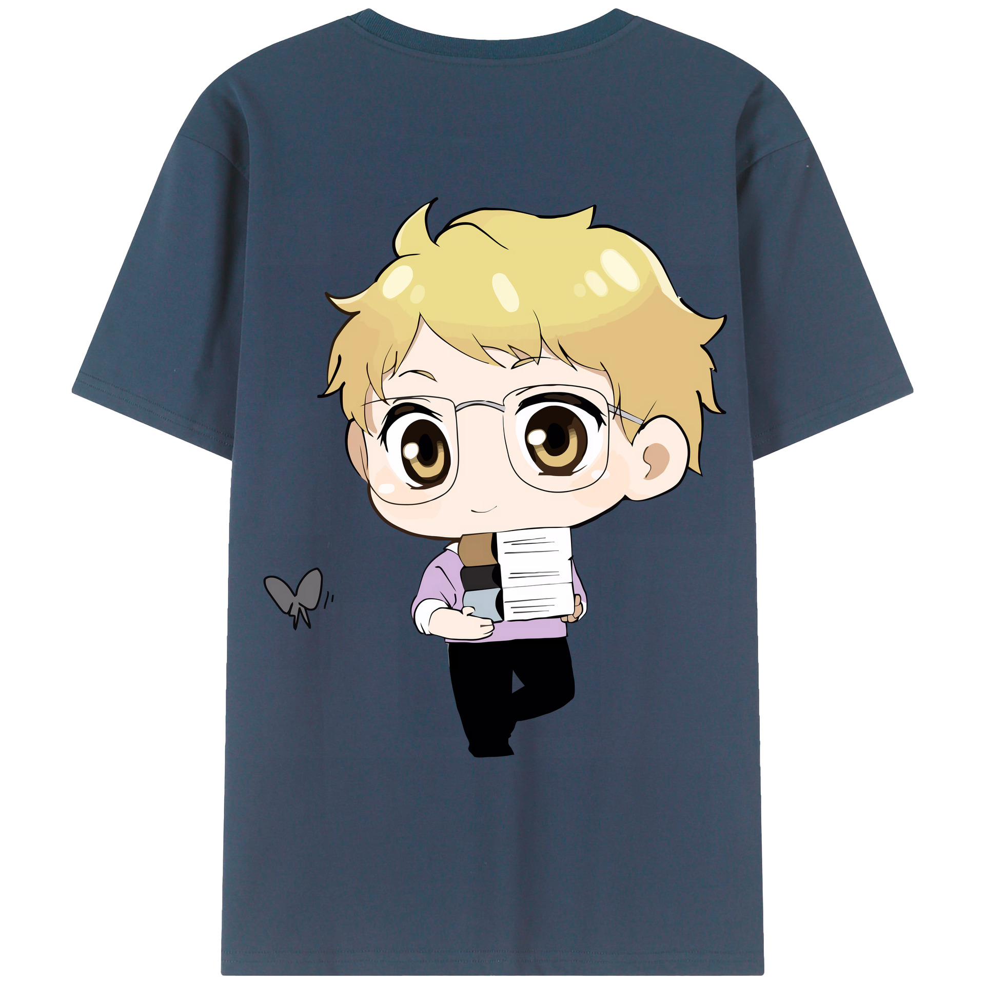 （画像用） ハイキュー!! Haikyu!! 綿100％ メンズ半袖Tシャツ（バックプリント） 通気性