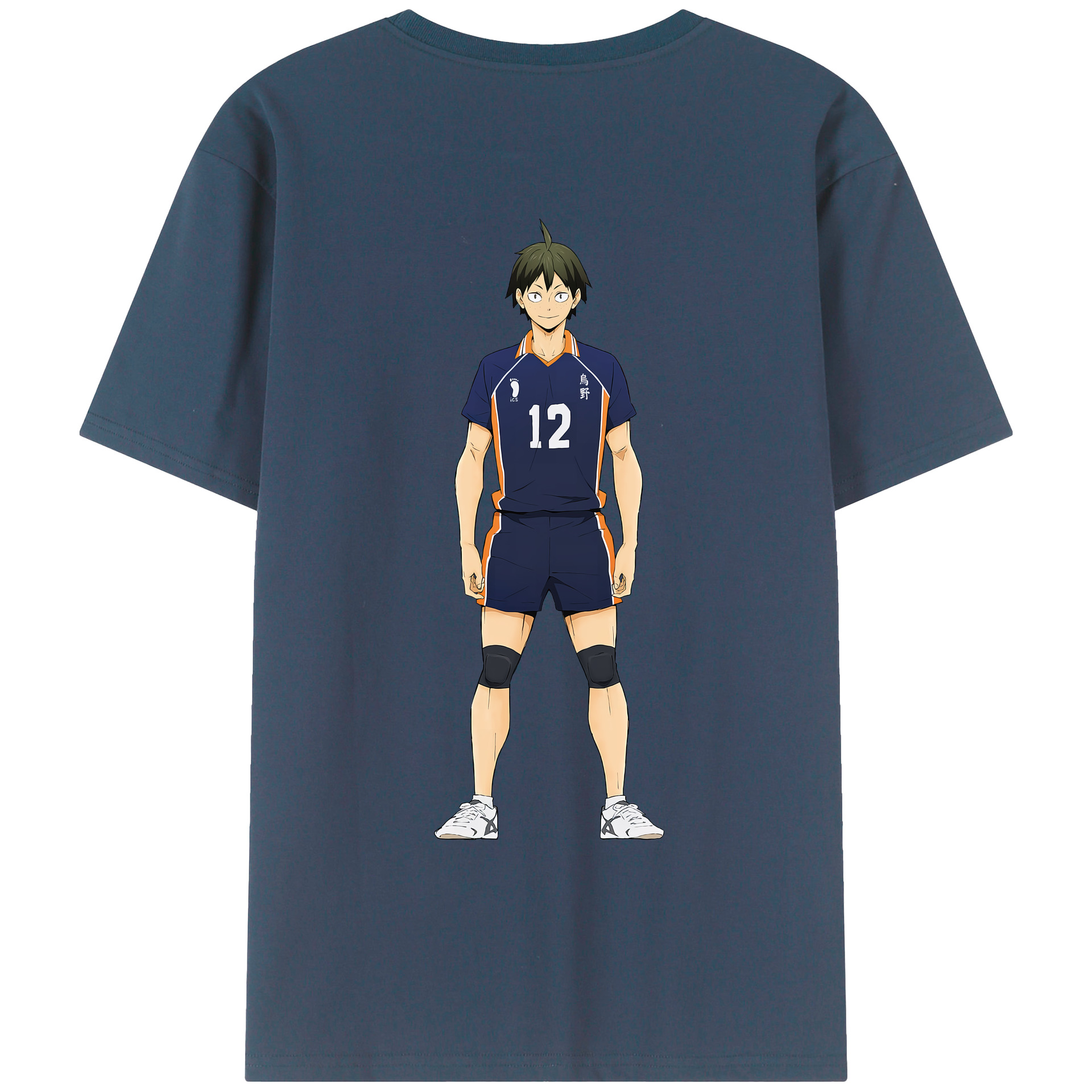 （画像用） ハイキュー!! Haikyu!! 綿100％ メンズ半袖Tシャツ（バックプリント） 通気性