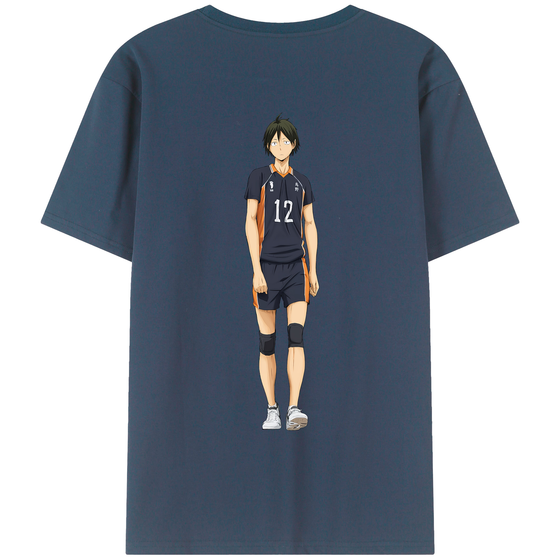 （画像用） ハイキュー!! Haikyu!! 綿100％ メンズ半袖Tシャツ（バックプリント） 通気性
