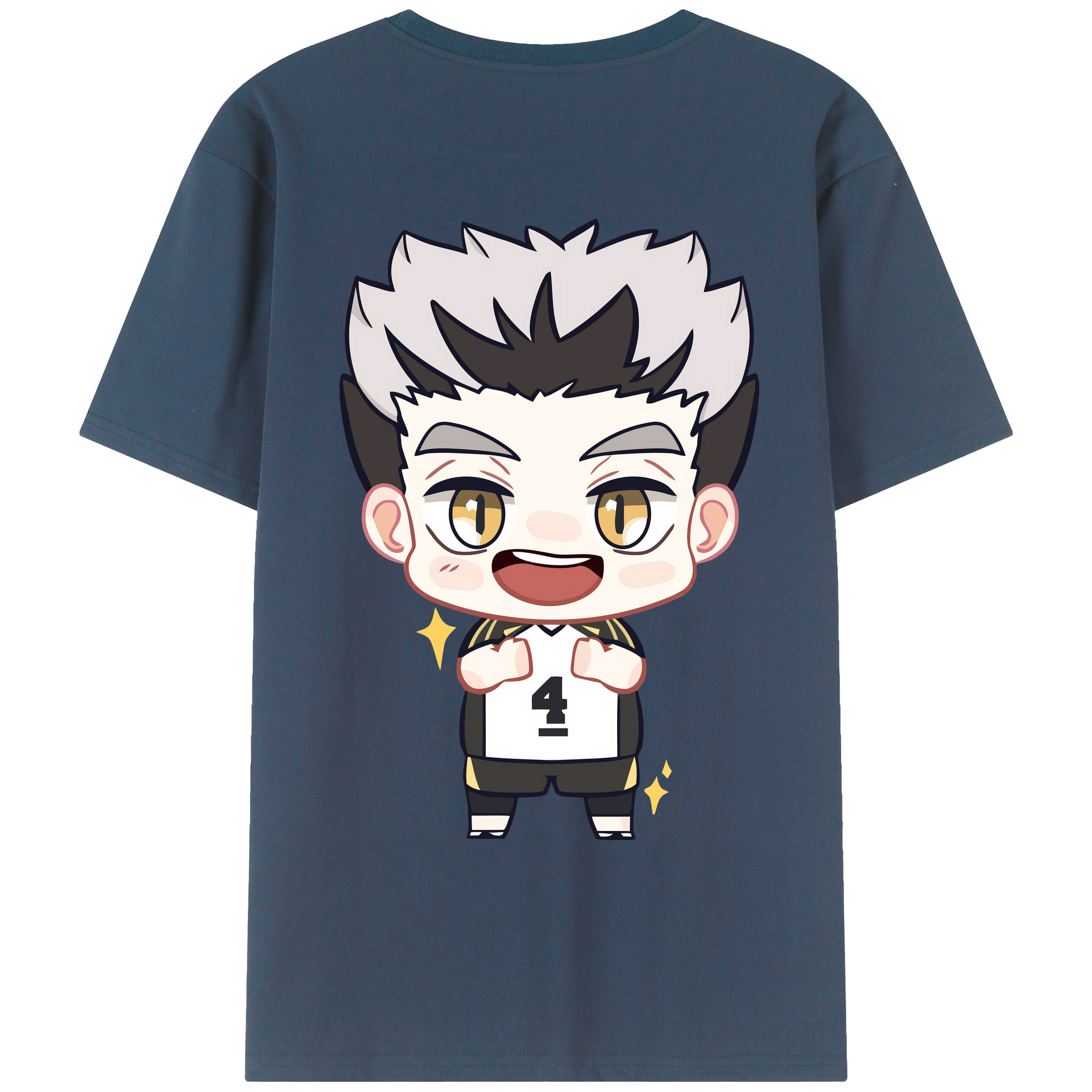 （画像用） ハイキュー!! Haikyu!! 綿100％ メンズ半袖Tシャツ（バックプリント） 通気性