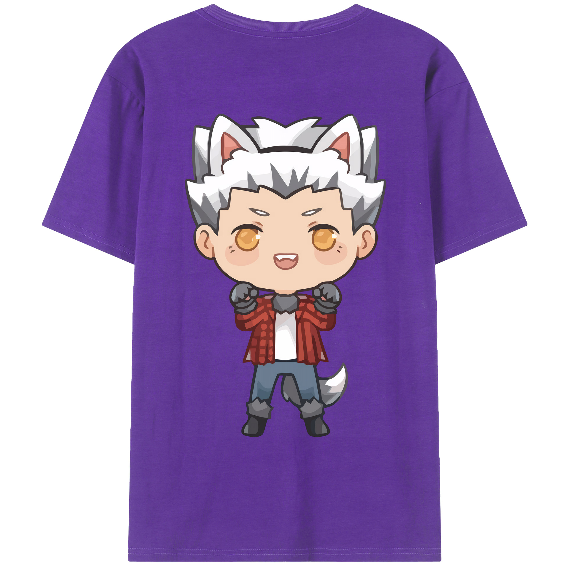 （画像用） ハイキュー!! Haikyu!! 綿100％ メンズ半袖Tシャツ（バックプリント） 通気性