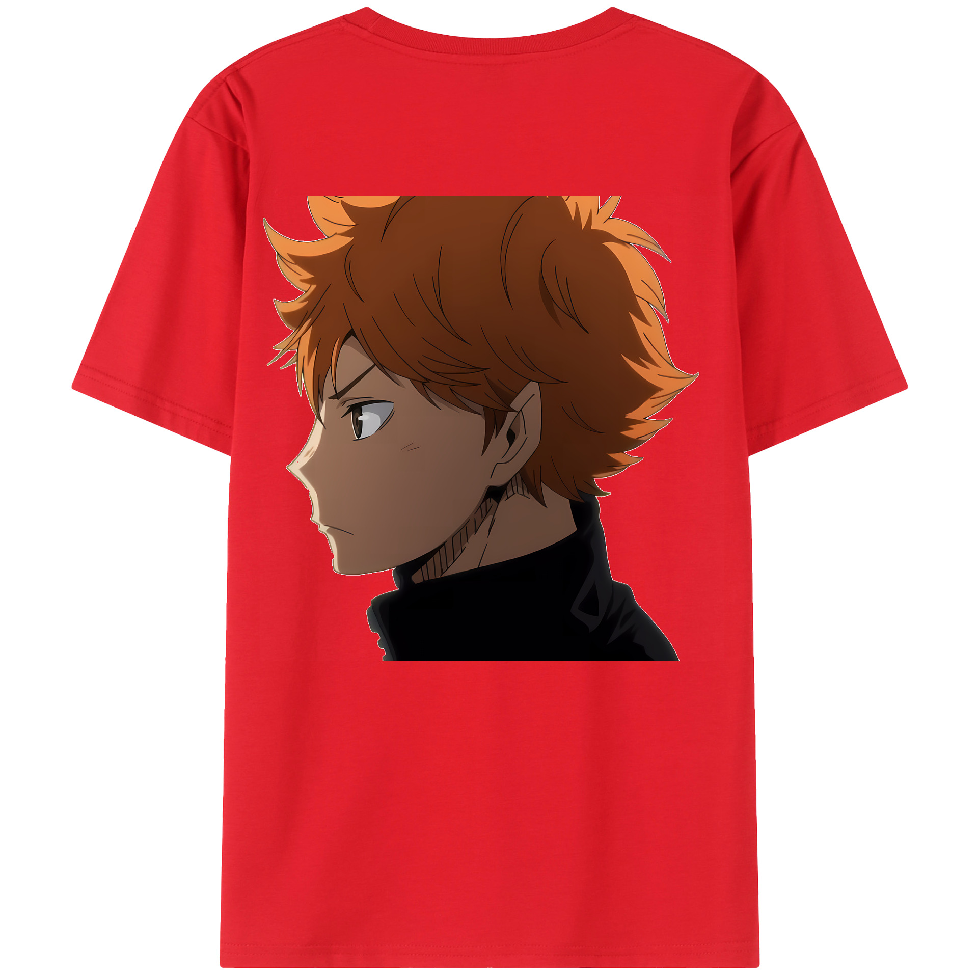 （画像用） ハイキュー!! Haikyu!! 綿100％ メンズ半袖Tシャツ（バックプリント） 通気性