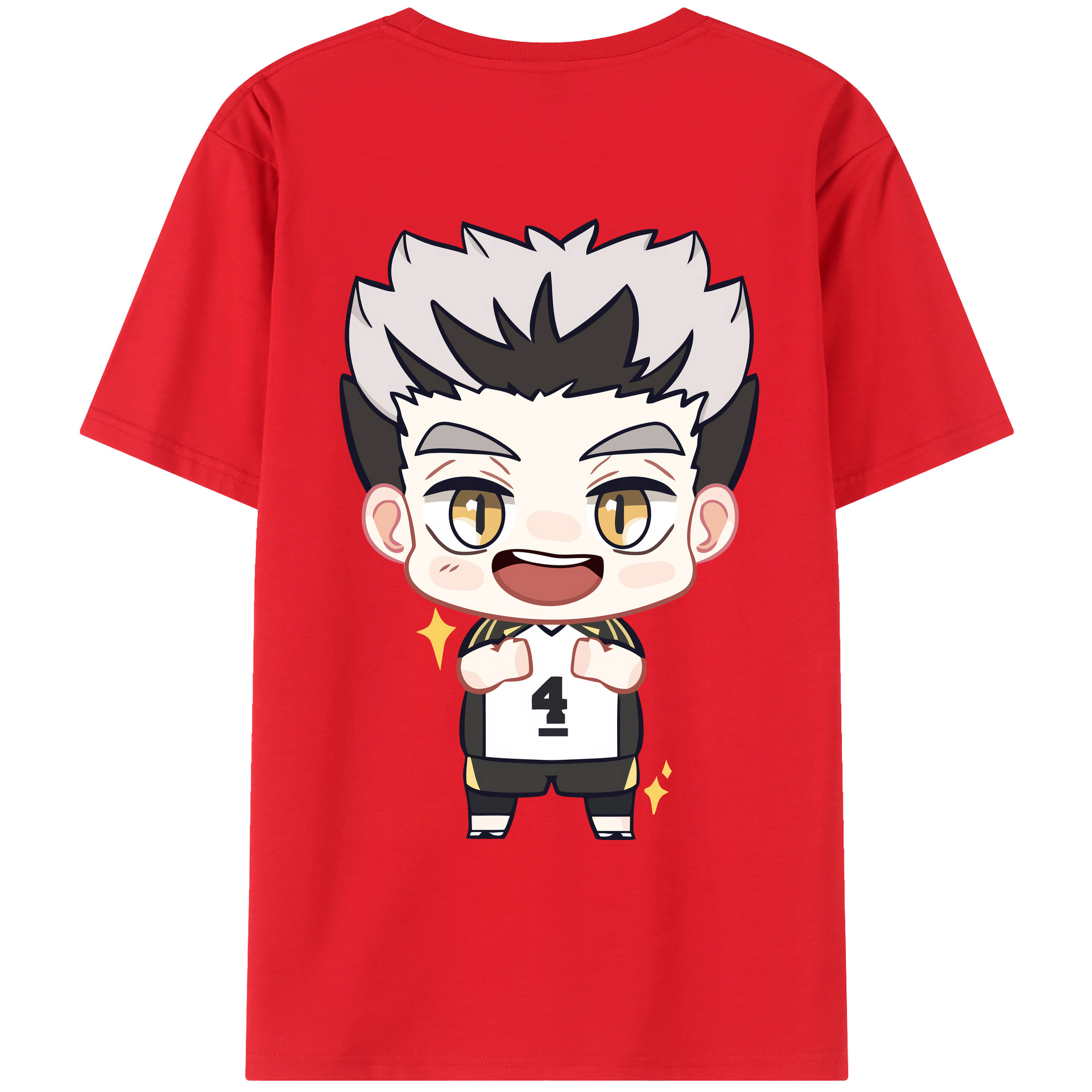 （画像用） ハイキュー!! Haikyu!! 綿100％ メンズ半袖Tシャツ（バックプリント） 通気性