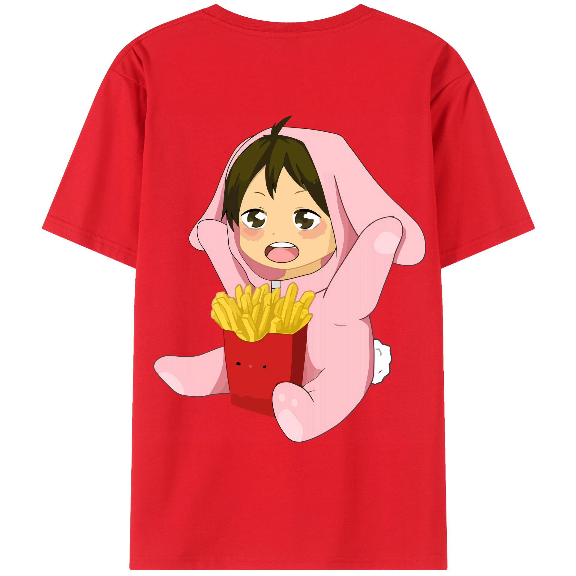 （画像用） ハイキュー!! Haikyu!! 綿100％ メンズ半袖Tシャツ（バックプリント） 通気性
