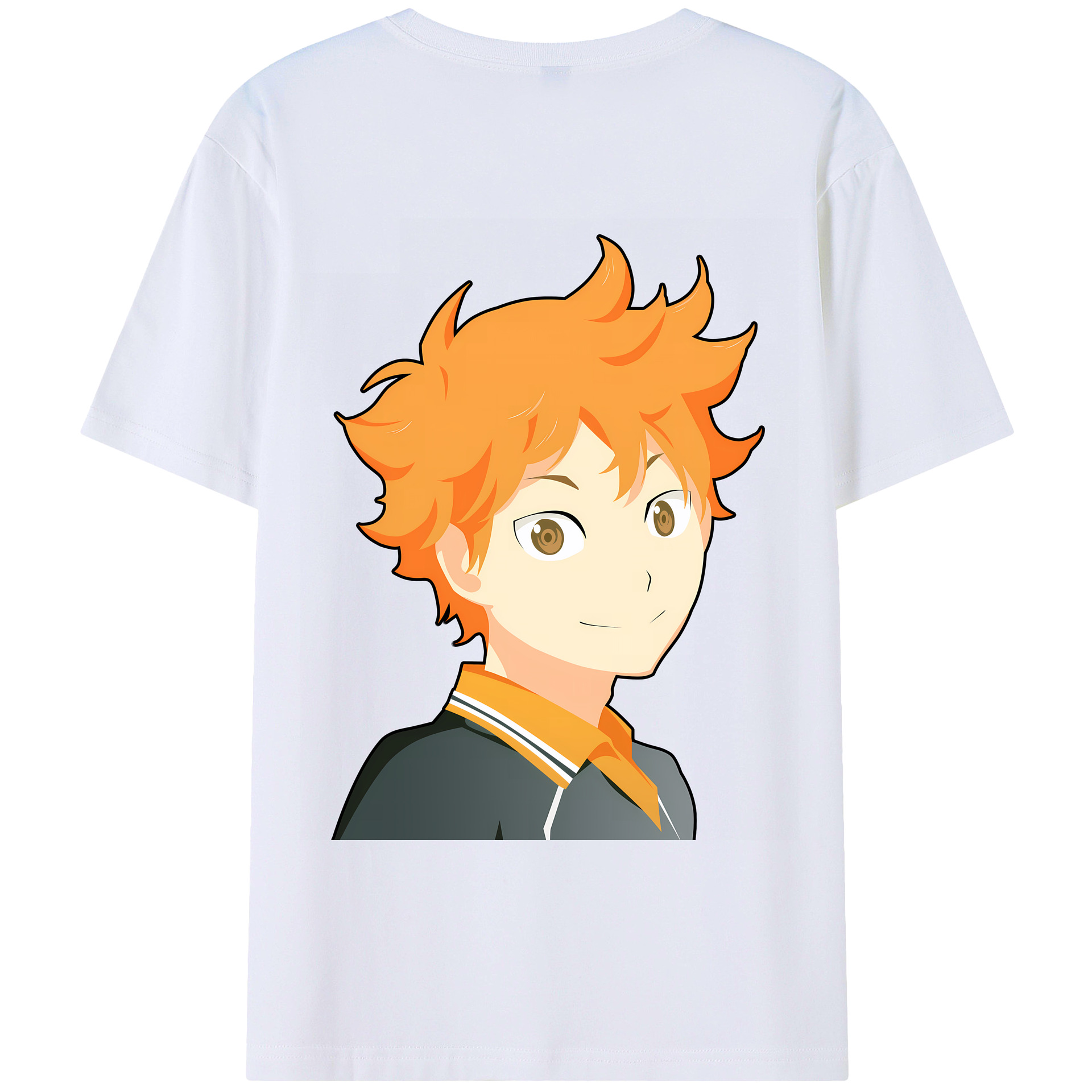 （画像用） ハイキュー!! Haikyu!! 綿100％ メンズ半袖Tシャツ（バックプリント） 通気性