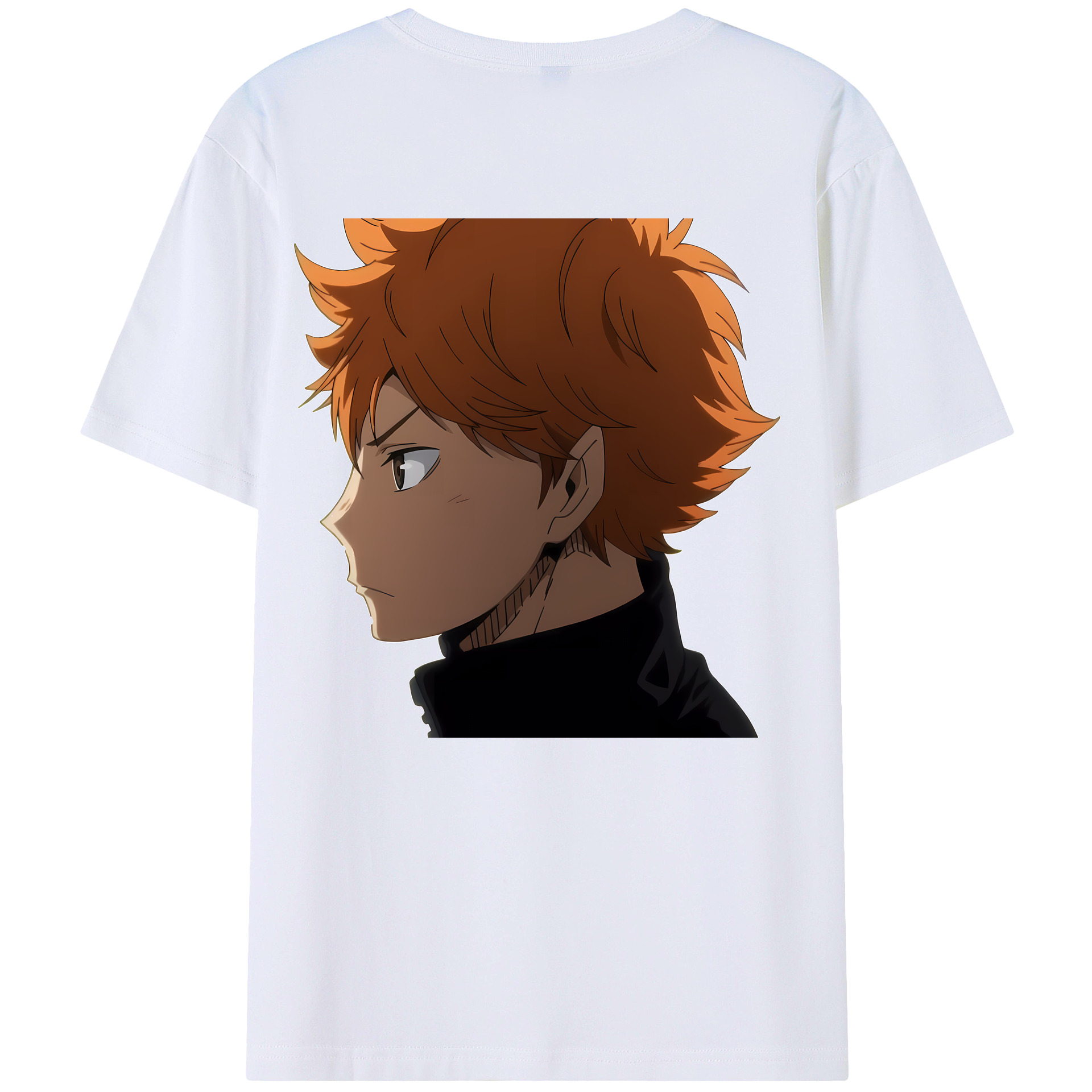 （画像用） ハイキュー!! Haikyu!! 綿100％ メンズ半袖Tシャツ（バックプリント） 通気性