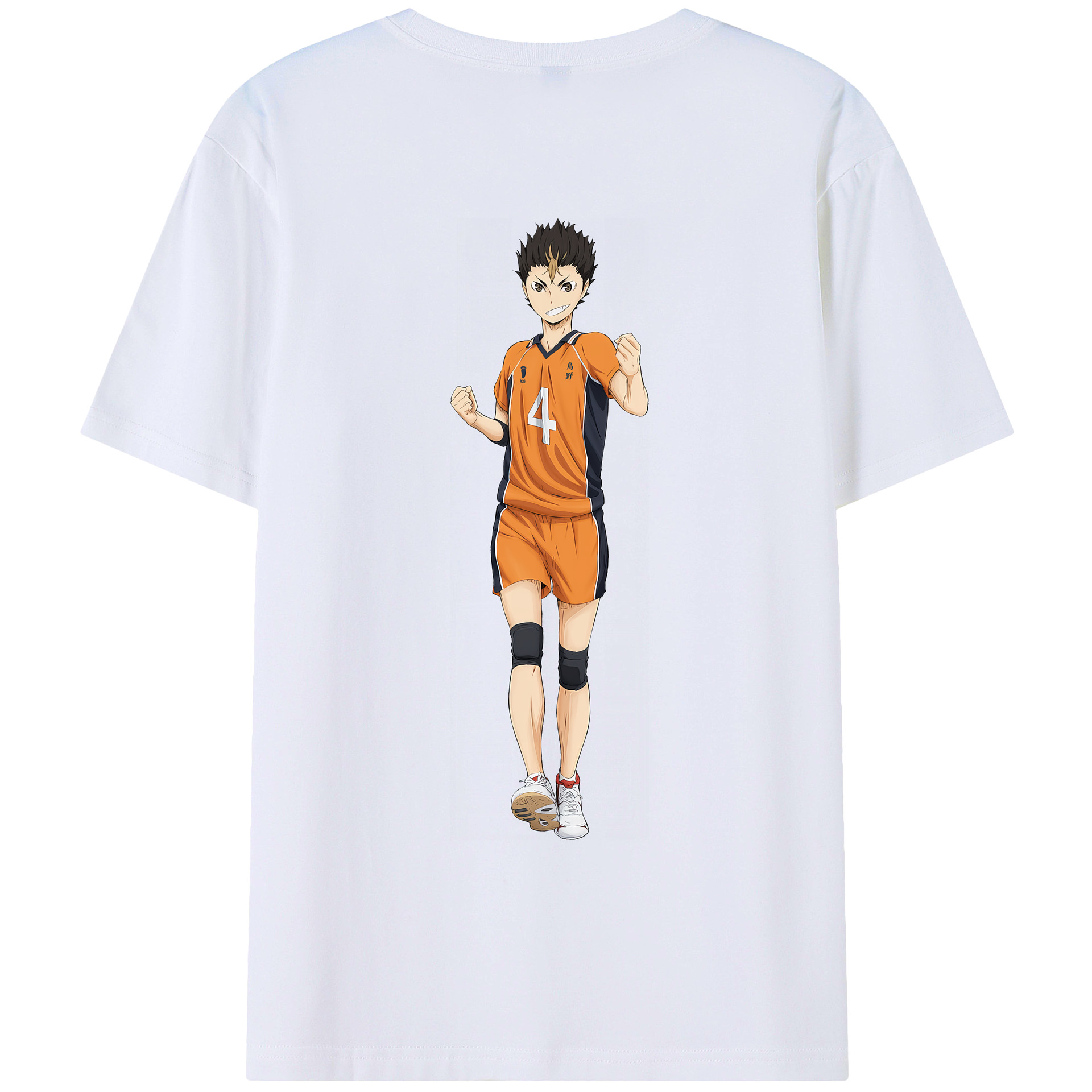 （画像用） ハイキュー!! Haikyu!! 綿100％ メンズ半袖Tシャツ（バックプリント） 通気性