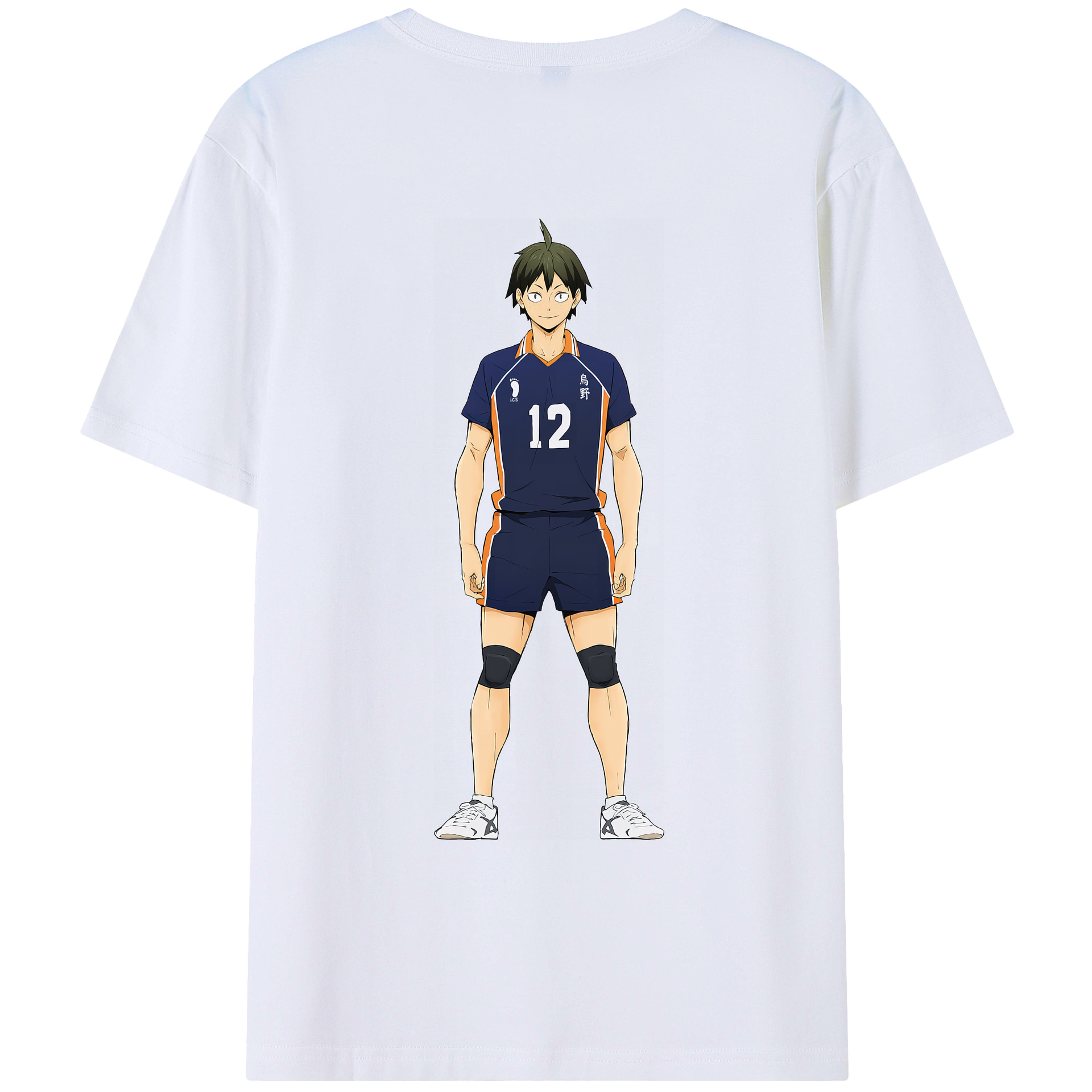 （画像用） ハイキュー!! Haikyu!! 綿100％ メンズ半袖Tシャツ（バックプリント） 通気性