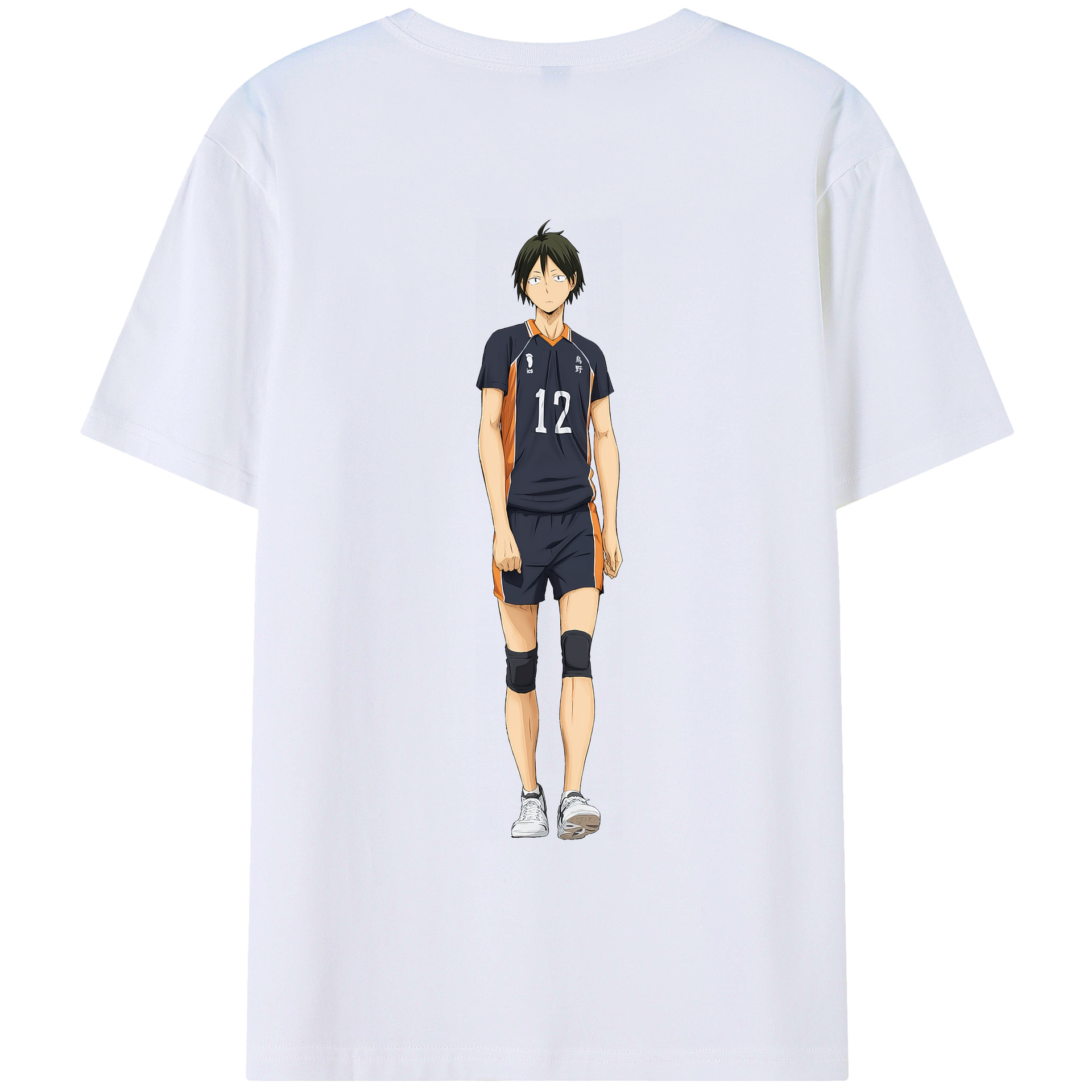 （画像用） ハイキュー!! Haikyu!! 綿100％ メンズ半袖Tシャツ（バックプリント） 通気性