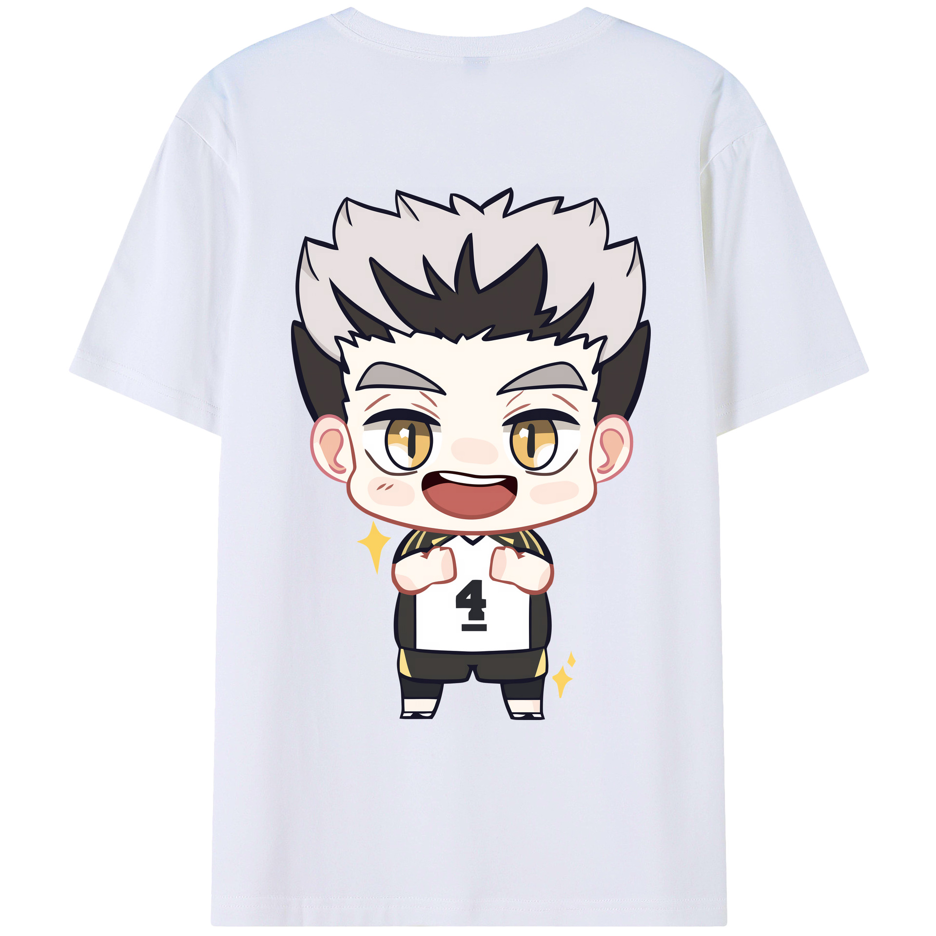 （画像用） ハイキュー!! Haikyu!! 綿100％ メンズ半袖Tシャツ（バックプリント） 通気性