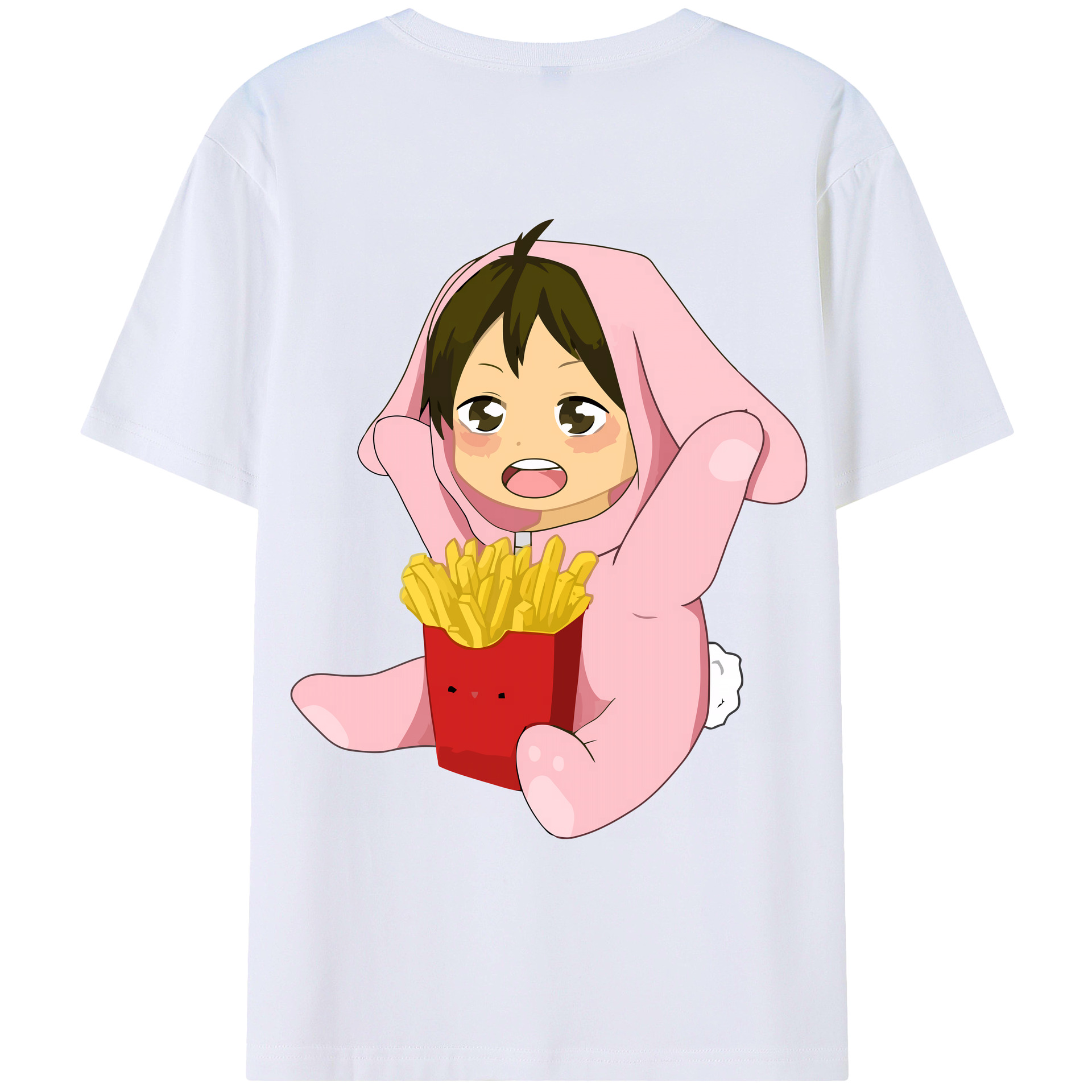 （画像用） ハイキュー!! Haikyu!! 綿100％ メンズ半袖Tシャツ（バックプリント） 通気性