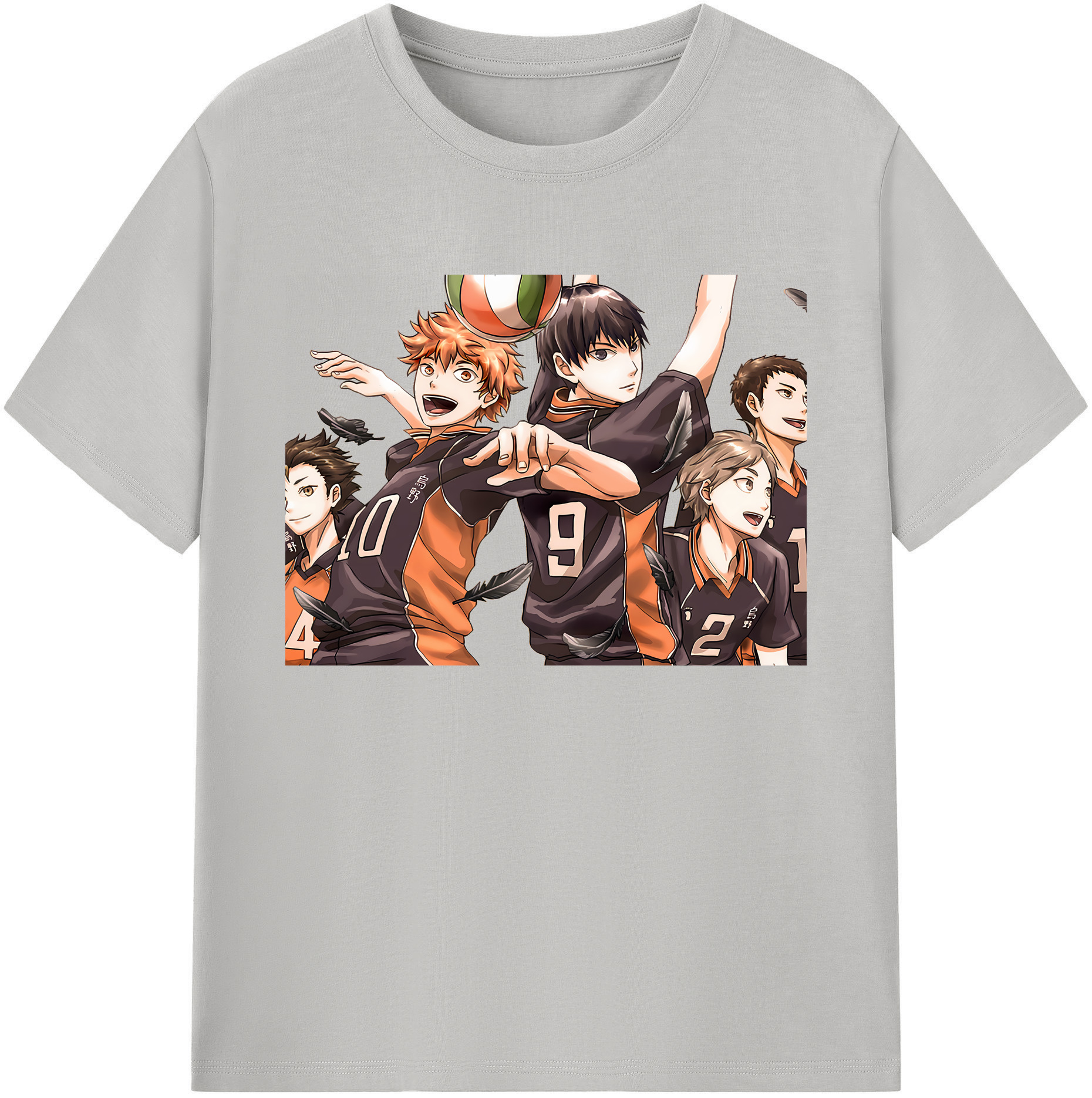 （画像用） ハイキュー!! Haikyu!! 綿100％ メンズ半袖Tシャツ｜肌触りやわらか＆通気性