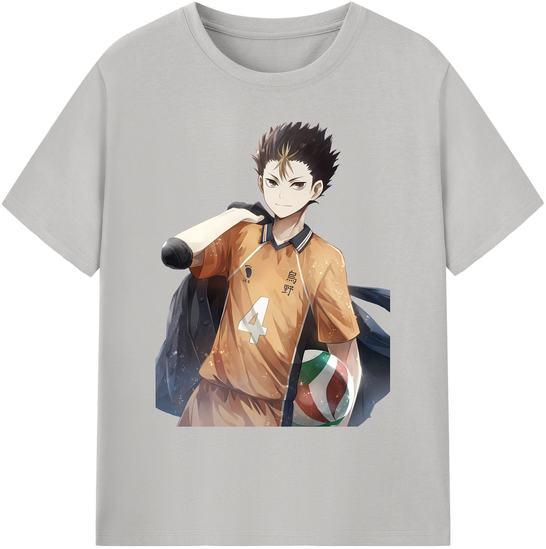 （画像用） ハイキュー!! Haikyu!! 綿100％ メンズ半袖Tシャツ｜肌触りやわらか＆通気性