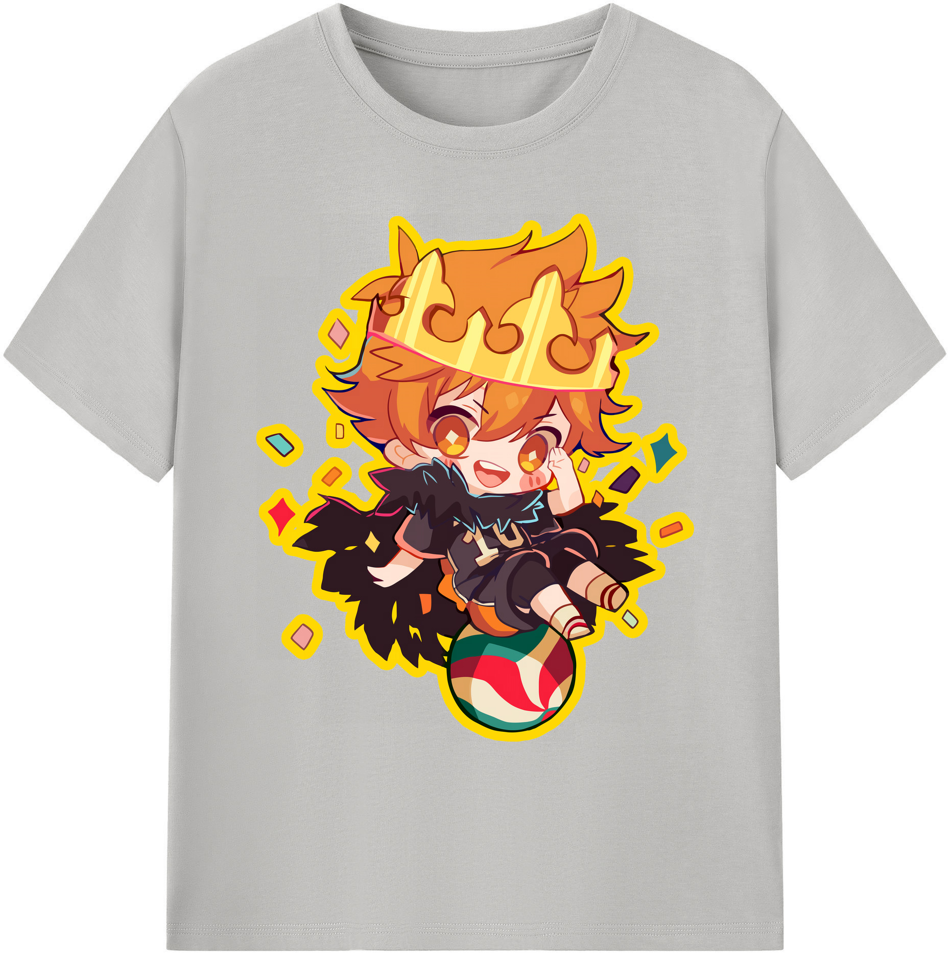 （画像用） ハイキュー!! Haikyu!! 綿100％ メンズ半袖Tシャツ｜肌触りやわらか＆通気性