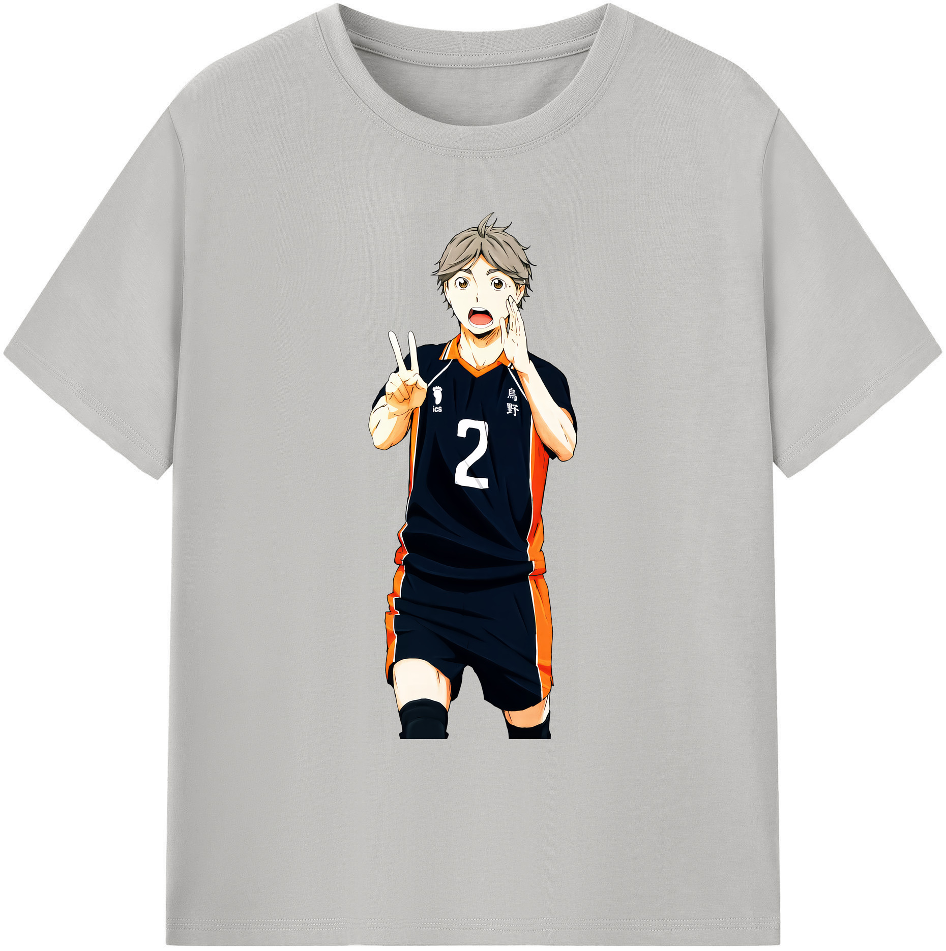（画像用） ハイキュー!! Haikyu!! 綿100％ メンズ半袖Tシャツ｜肌触りやわらか＆通気性