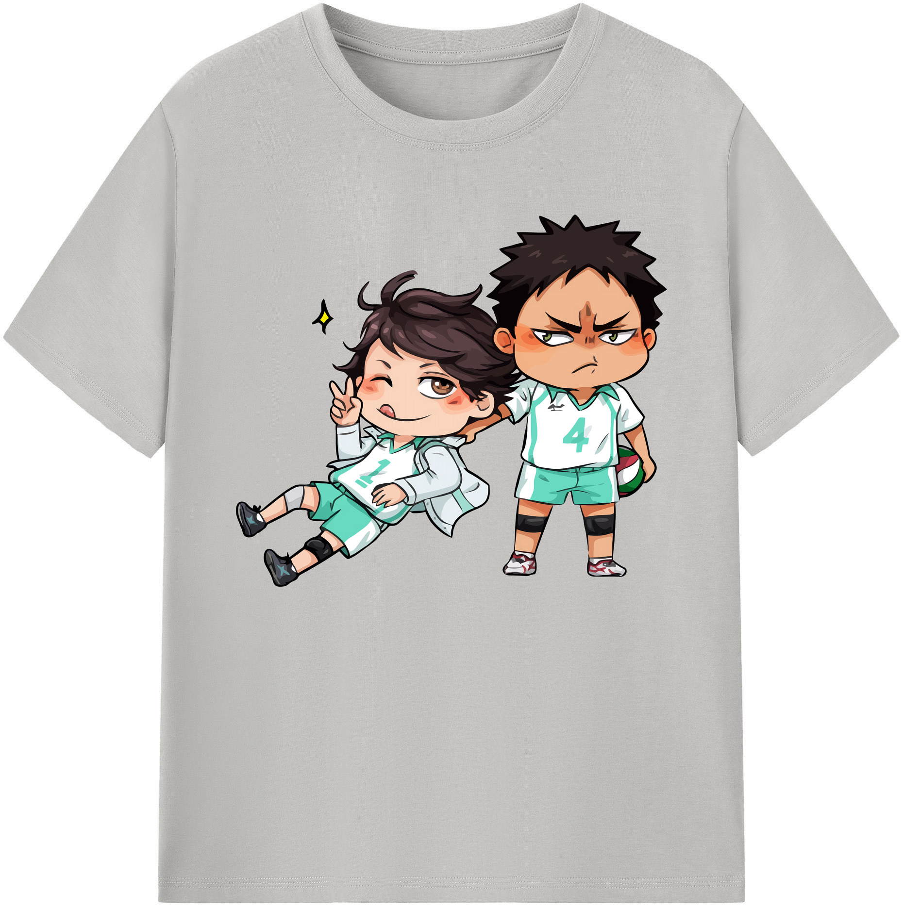 （画像用） ハイキュー!! Haikyu!! 綿100％ メンズ半袖Tシャツ｜肌触りやわらか＆通気性
