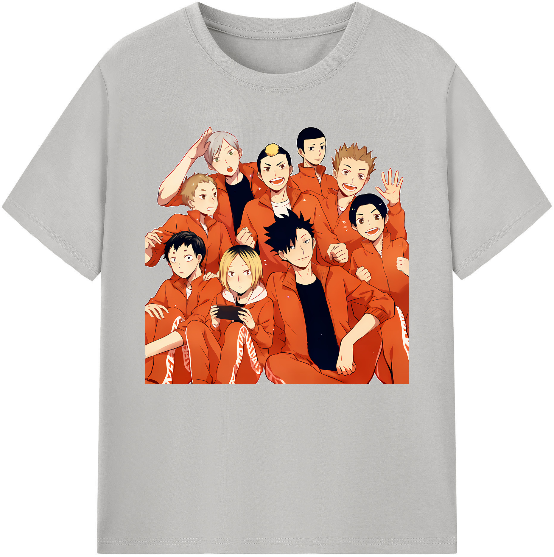 （画像用） ハイキュー!! Haikyu!! 綿100％ メンズ半袖Tシャツ｜肌触りやわらか＆通気性