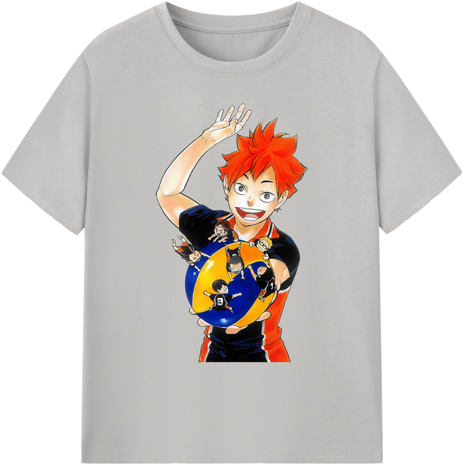 （画像用） ハイキュー!! Haikyu!! 綿100％ メンズ半袖Tシャツ｜肌触りやわらか＆通気性