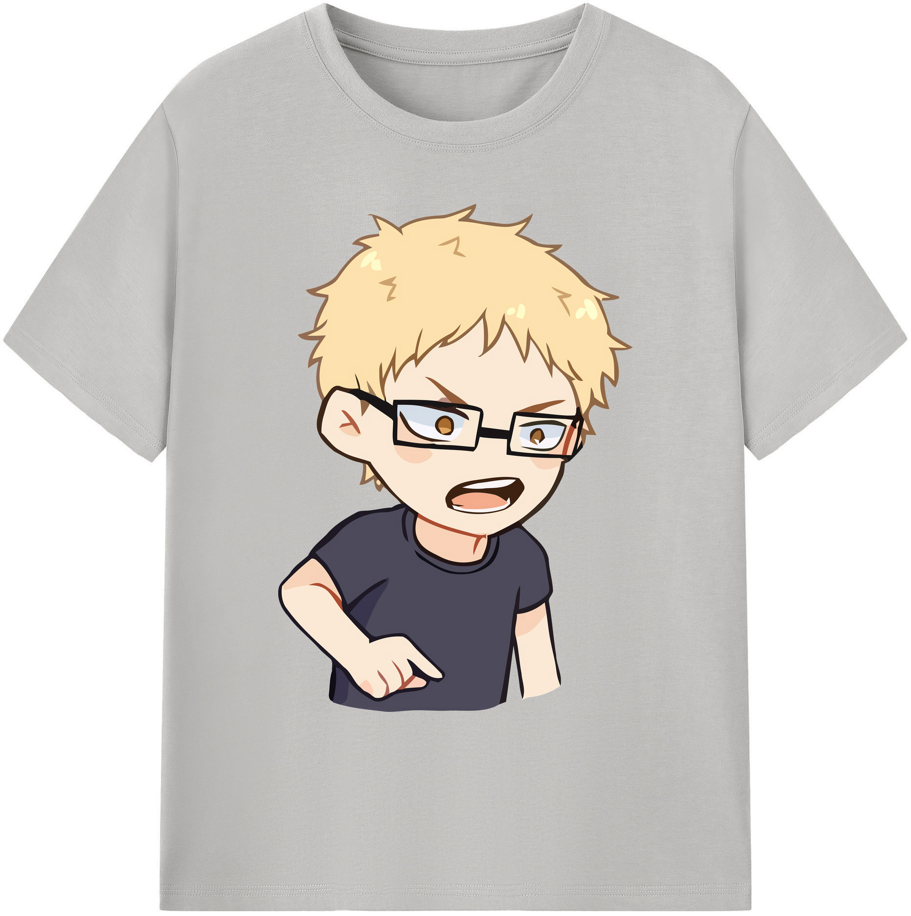 （画像用） ハイキュー!! Haikyu!! 綿100％ メンズ半袖Tシャツ｜肌触りやわらか＆通気性