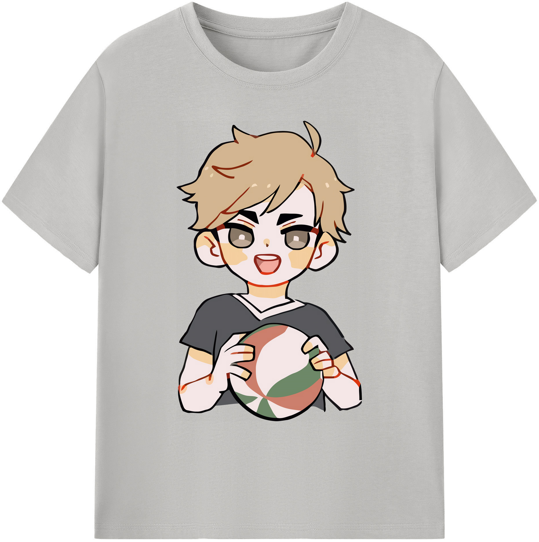 （画像用） ハイキュー!! Haikyu!! 綿100％ メンズ半袖Tシャツ｜肌触りやわらか＆通気性