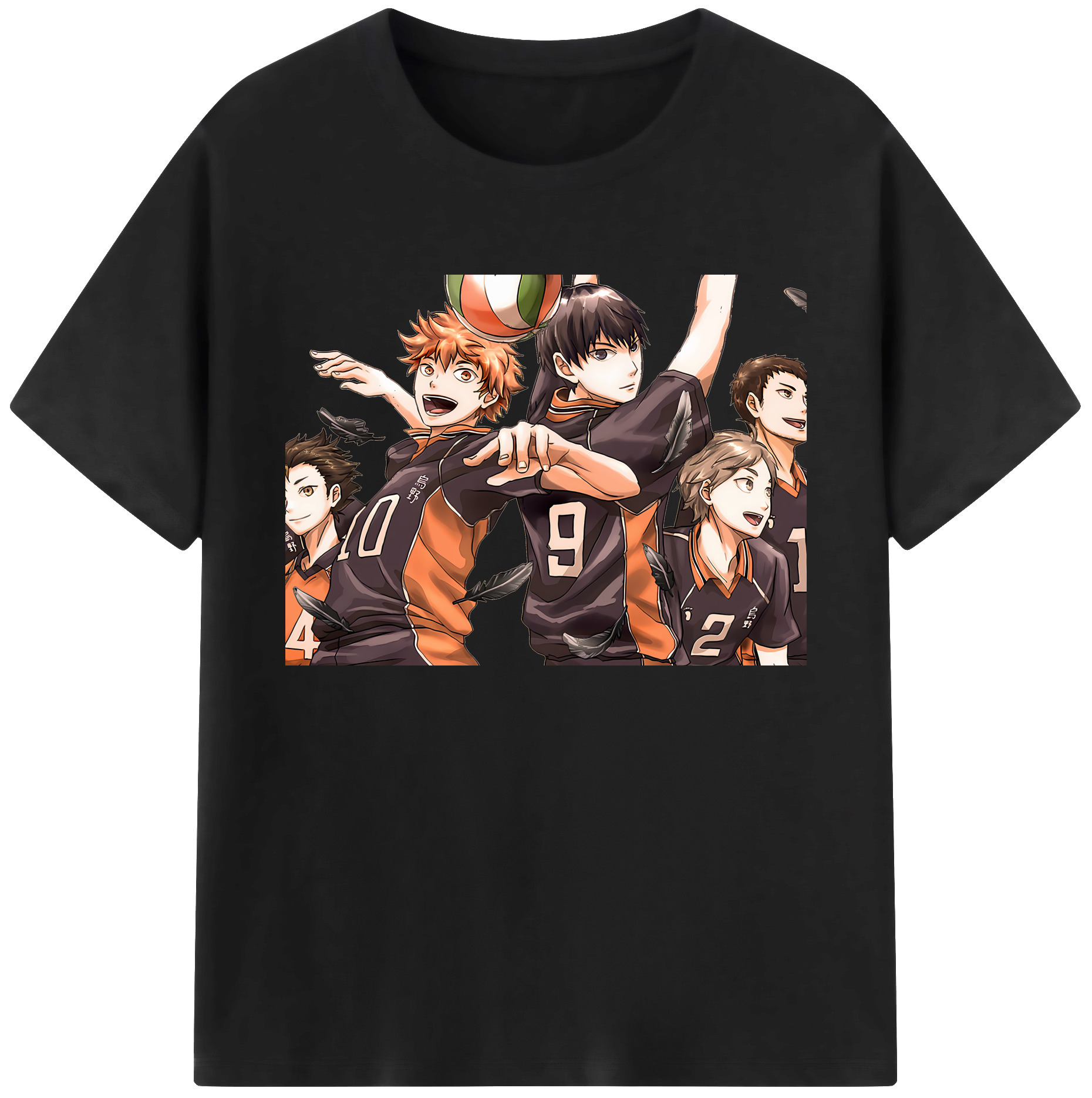 （画像用） ハイキュー!! Haikyu!! 綿100％ メンズ半袖Tシャツ｜肌触りやわらか＆通気性