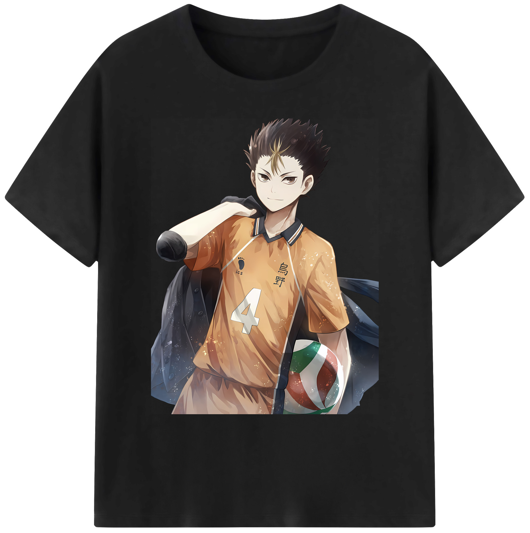 （画像用） ハイキュー!! Haikyu!! 綿100％ メンズ半袖Tシャツ｜肌触りやわらか＆通気性