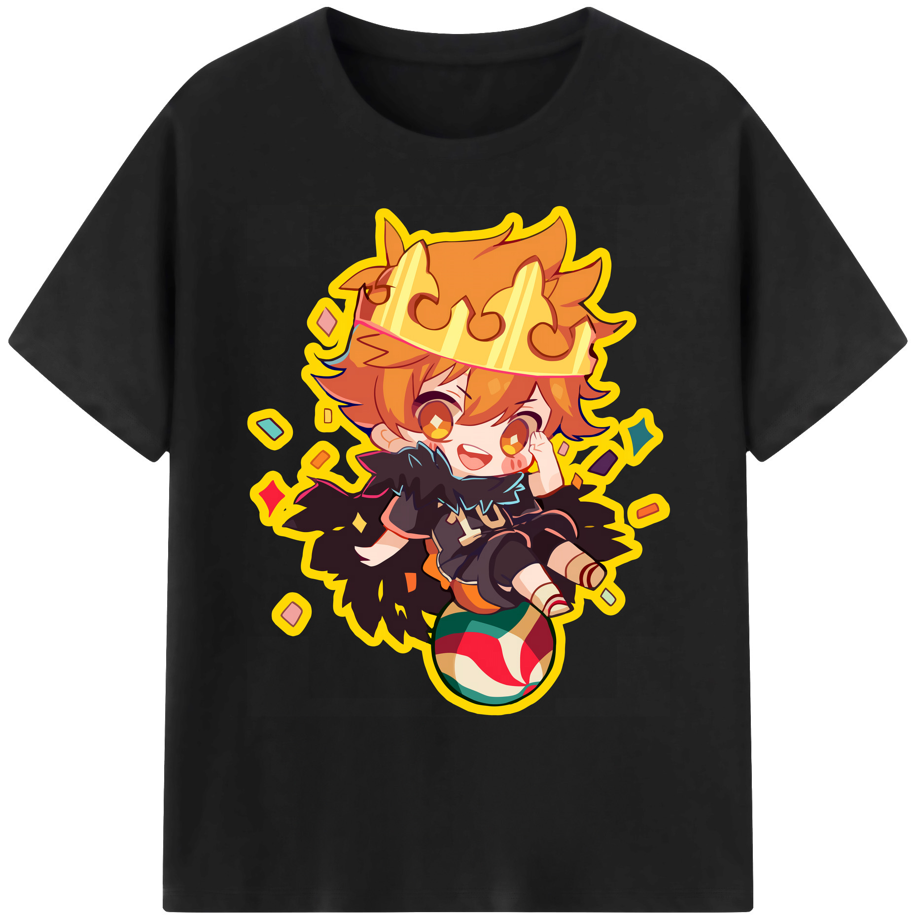 （画像用） ハイキュー!! Haikyu!! 綿100％ メンズ半袖Tシャツ｜肌触りやわらか＆通気性