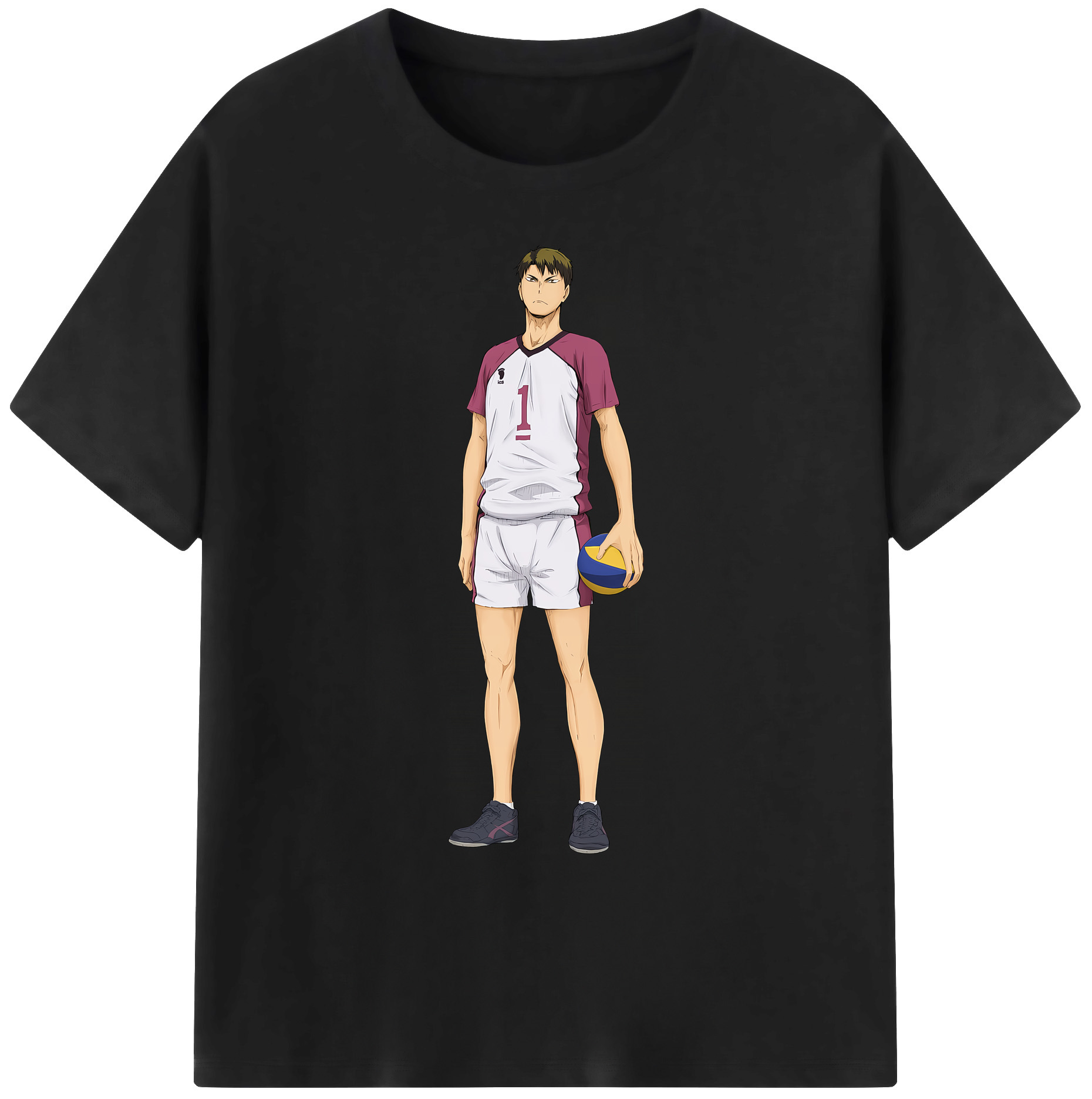 （画像用） ハイキュー!! Haikyu!! 綿100％ メンズ半袖Tシャツ｜肌触りやわらか＆通気性