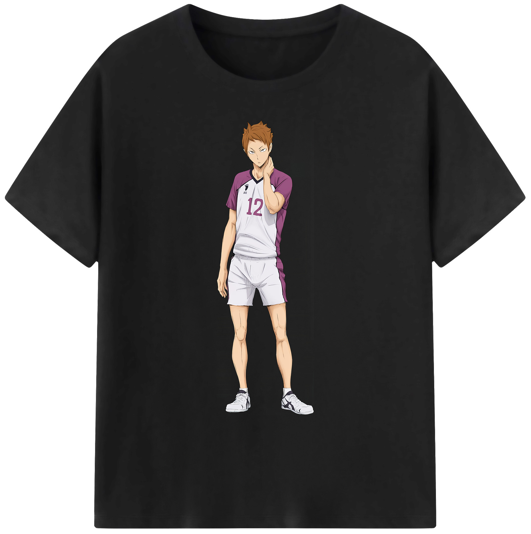 （画像用） ハイキュー!! Haikyu!! 綿100％ メンズ半袖Tシャツ｜肌触りやわらか＆通気性
