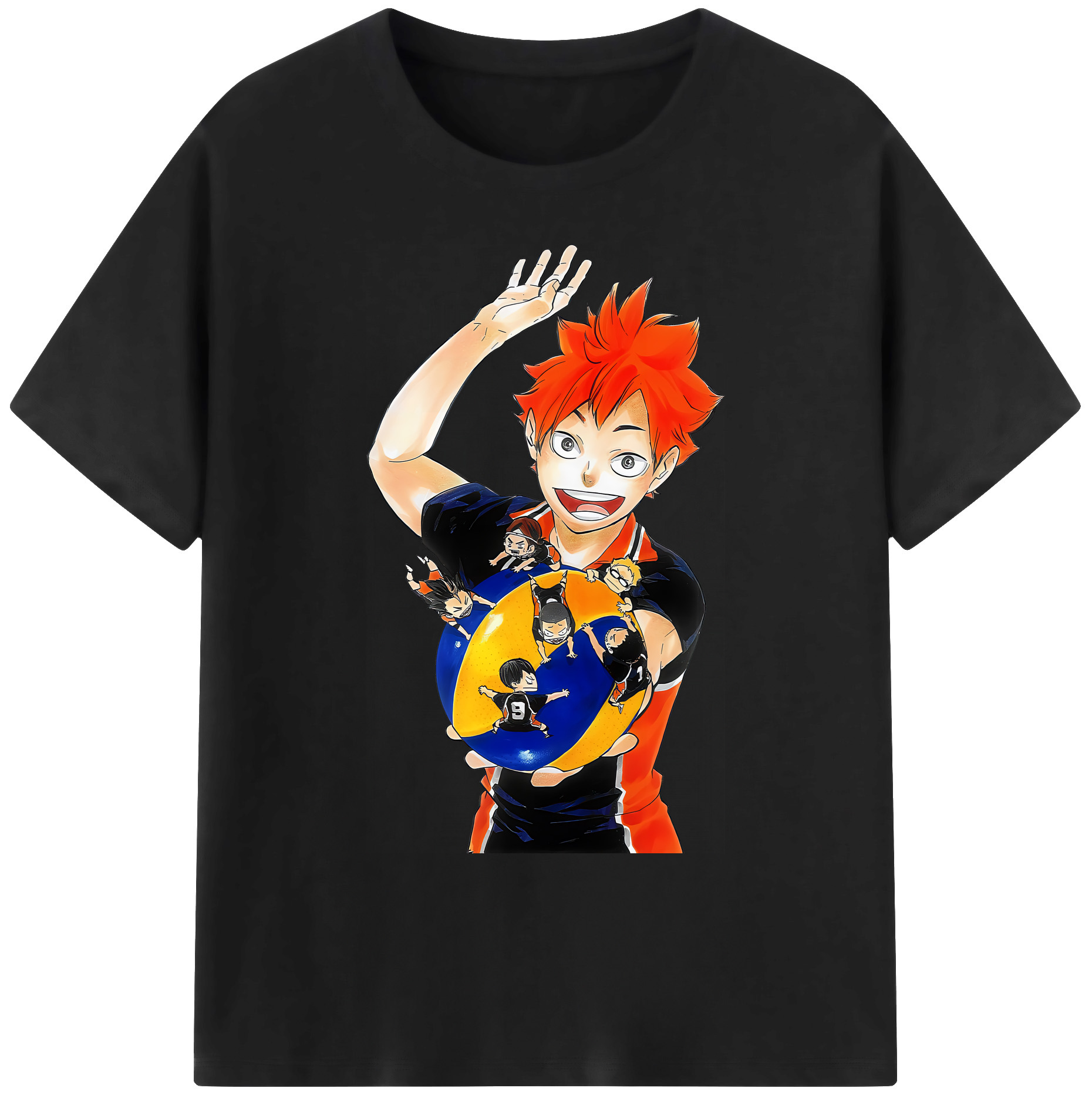 （画像用） ハイキュー!! Haikyu!! 綿100％ メンズ半袖Tシャツ｜肌触りやわらか＆通気性
