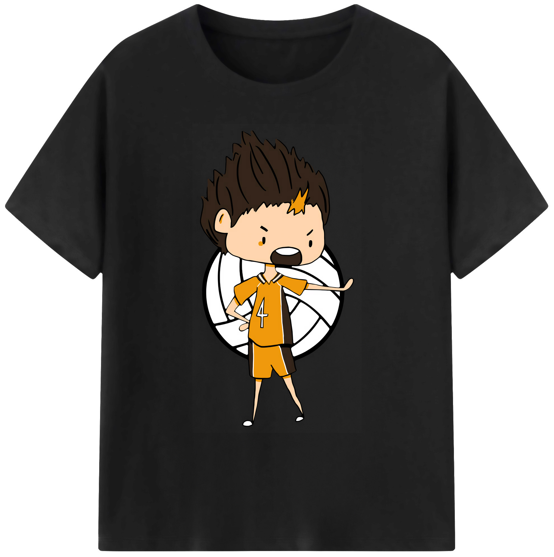 （画像用） ハイキュー!! Haikyu!! 綿100％ メンズ半袖Tシャツ｜肌触りやわらか＆通気性