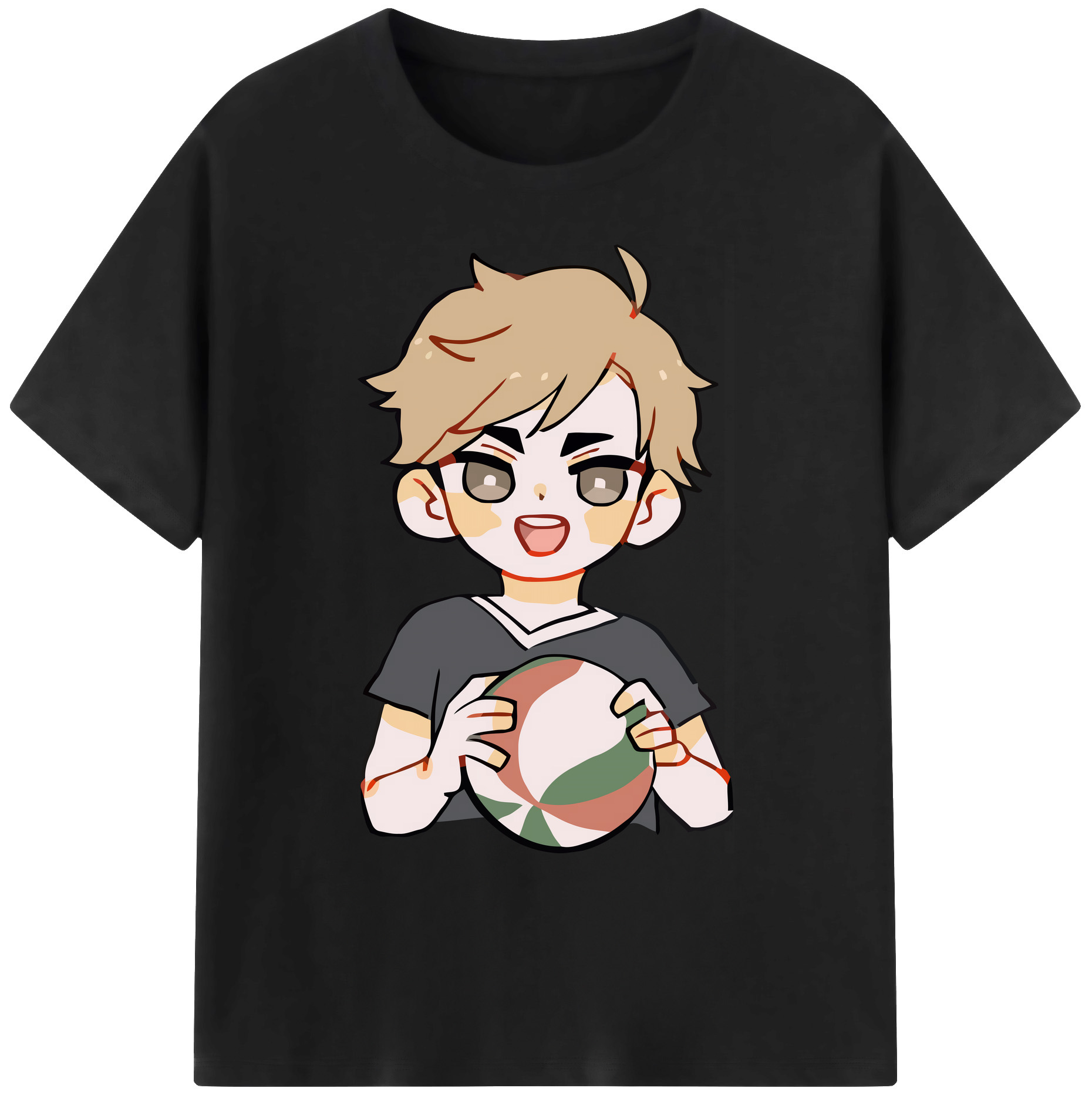 （画像用） ハイキュー!! Haikyu!! 綿100％ メンズ半袖Tシャツ｜肌触りやわらか＆通気性