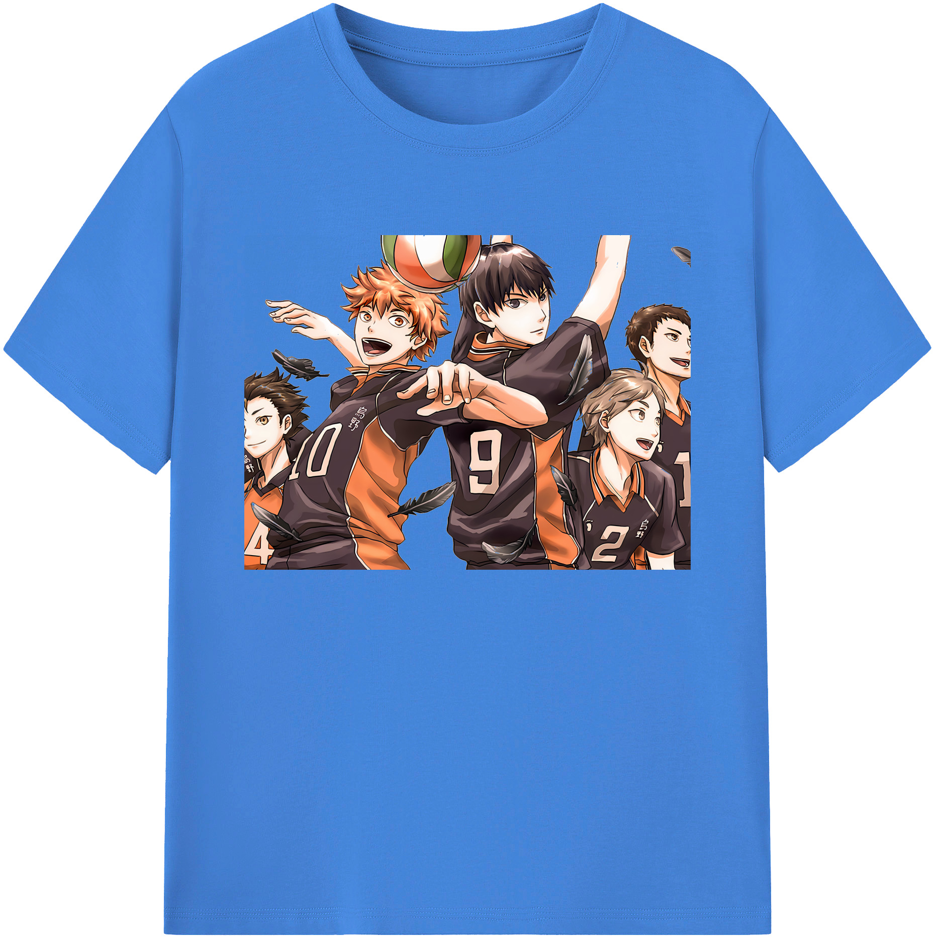（画像用） ハイキュー!! Haikyu!! 綿100％ メンズ半袖Tシャツ｜肌触りやわらか＆通気性
