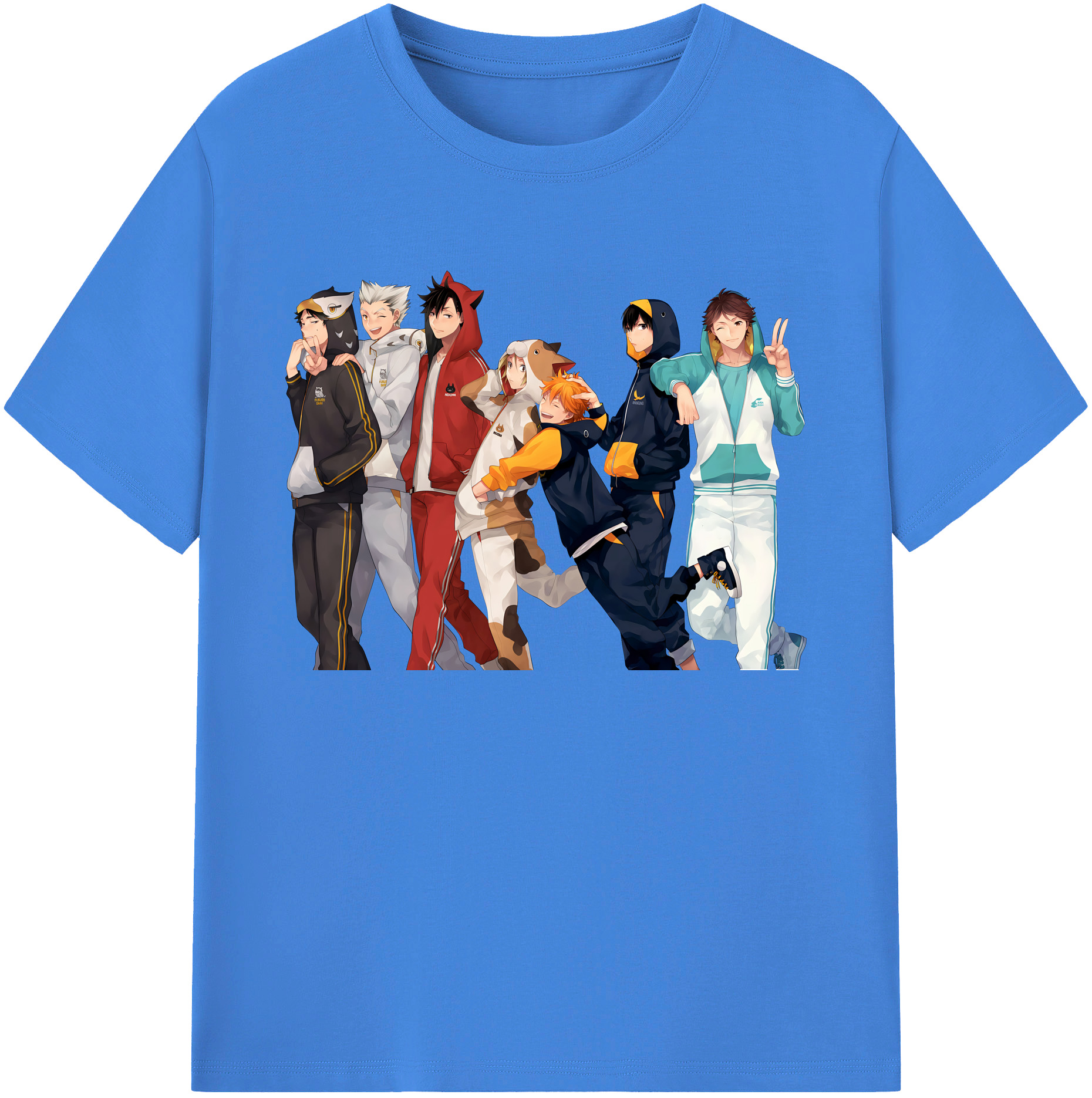 （画像用） ハイキュー!! Haikyu!! 綿100％ メンズ半袖Tシャツ｜肌触りやわらか＆通気性