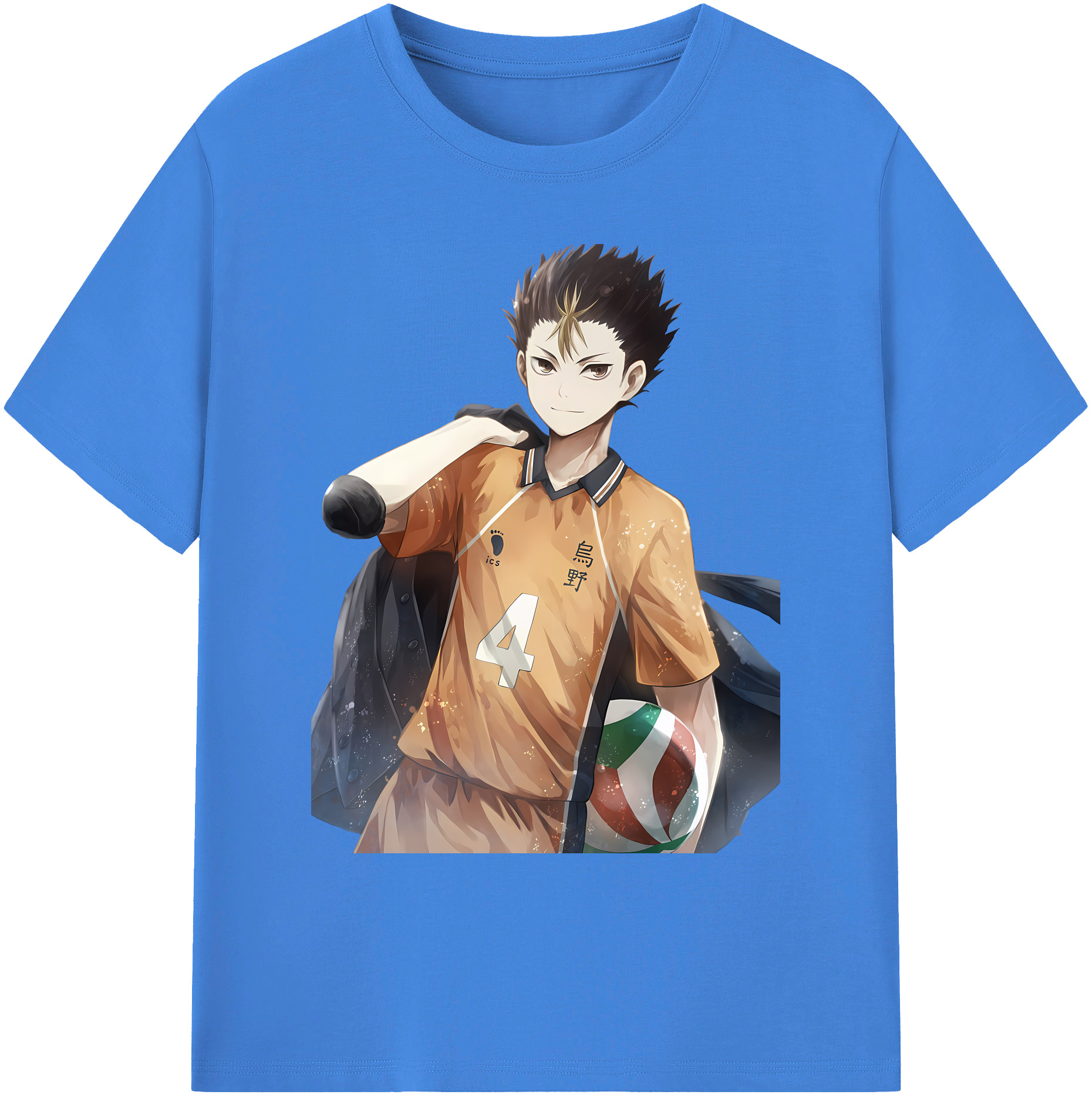 （画像用） ハイキュー!! Haikyu!! 綿100％ メンズ半袖Tシャツ｜肌触りやわらか＆通気性