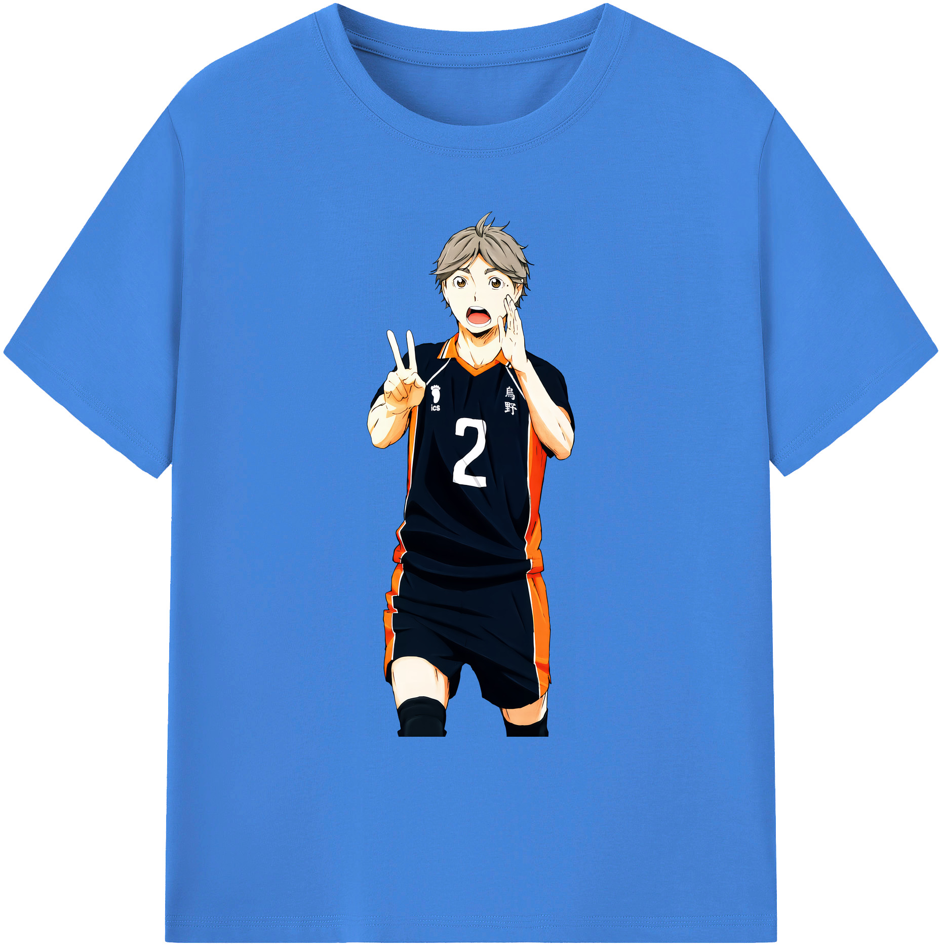 （画像用） ハイキュー!! Haikyu!! 綿100％ メンズ半袖Tシャツ｜肌触りやわらか＆通気性