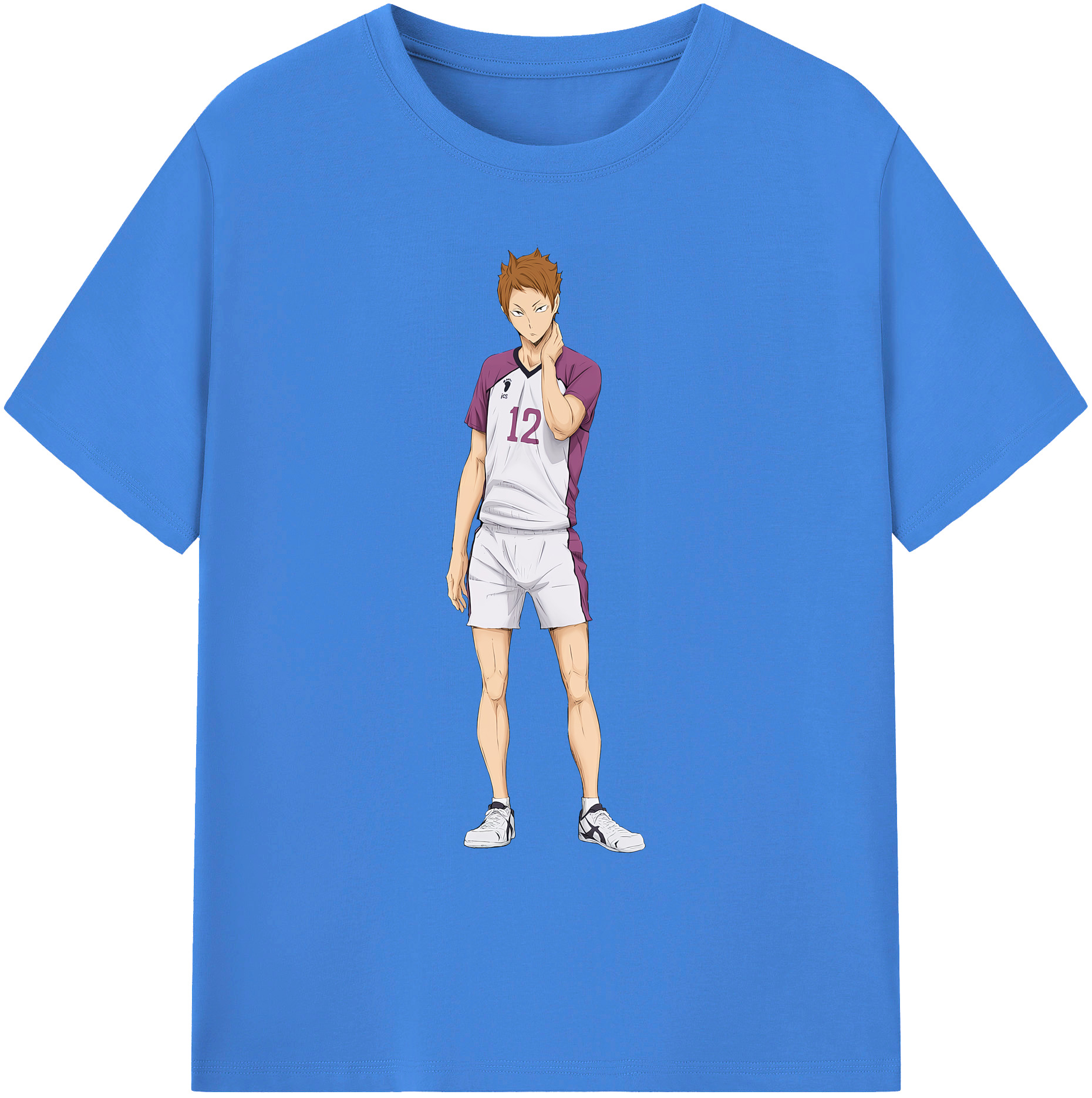 （画像用） ハイキュー!! Haikyu!! 綿100％ メンズ半袖Tシャツ｜肌触りやわらか＆通気性