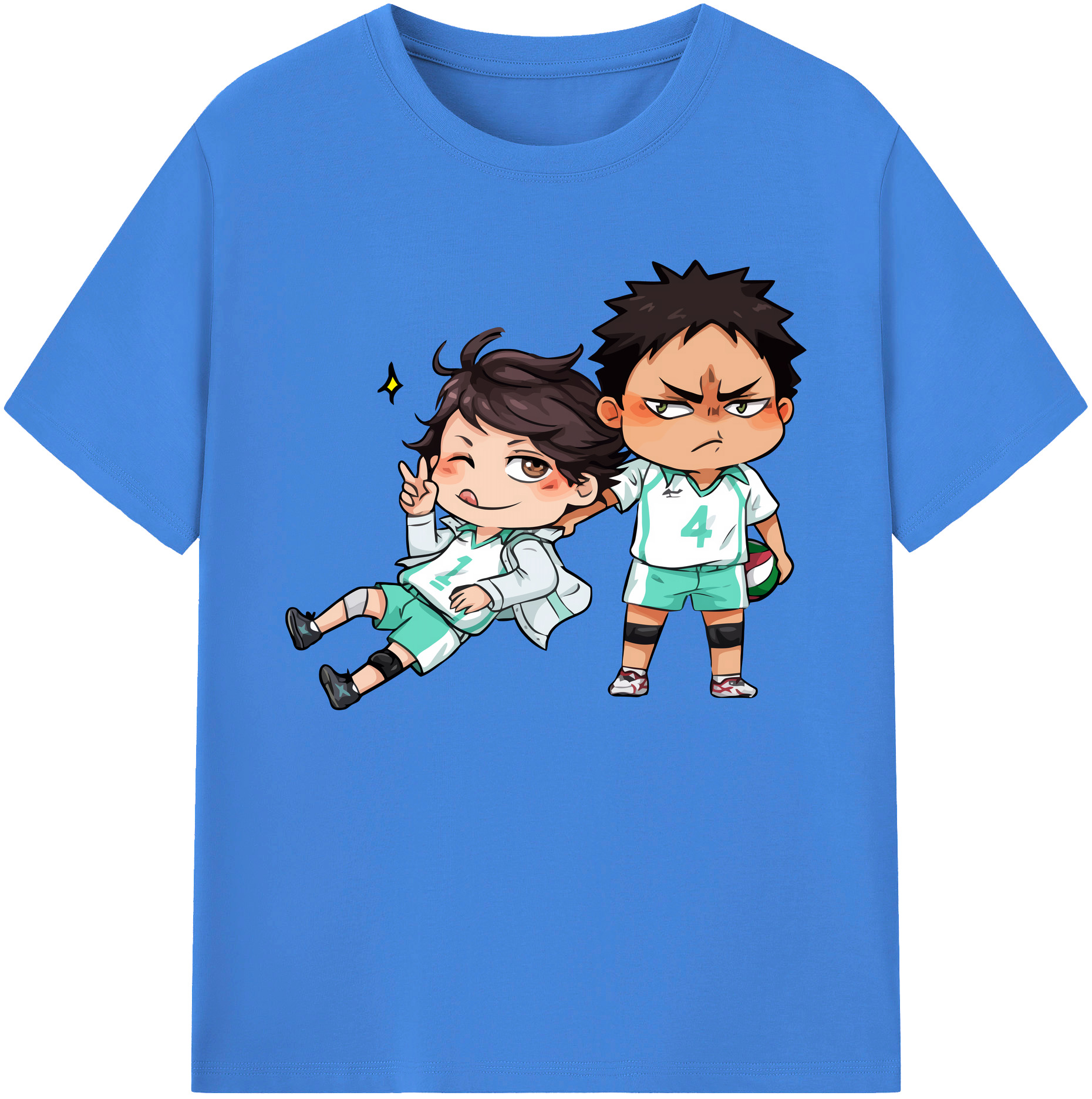 （画像用） ハイキュー!! Haikyu!! 綿100％ メンズ半袖Tシャツ｜肌触りやわらか＆通気性
