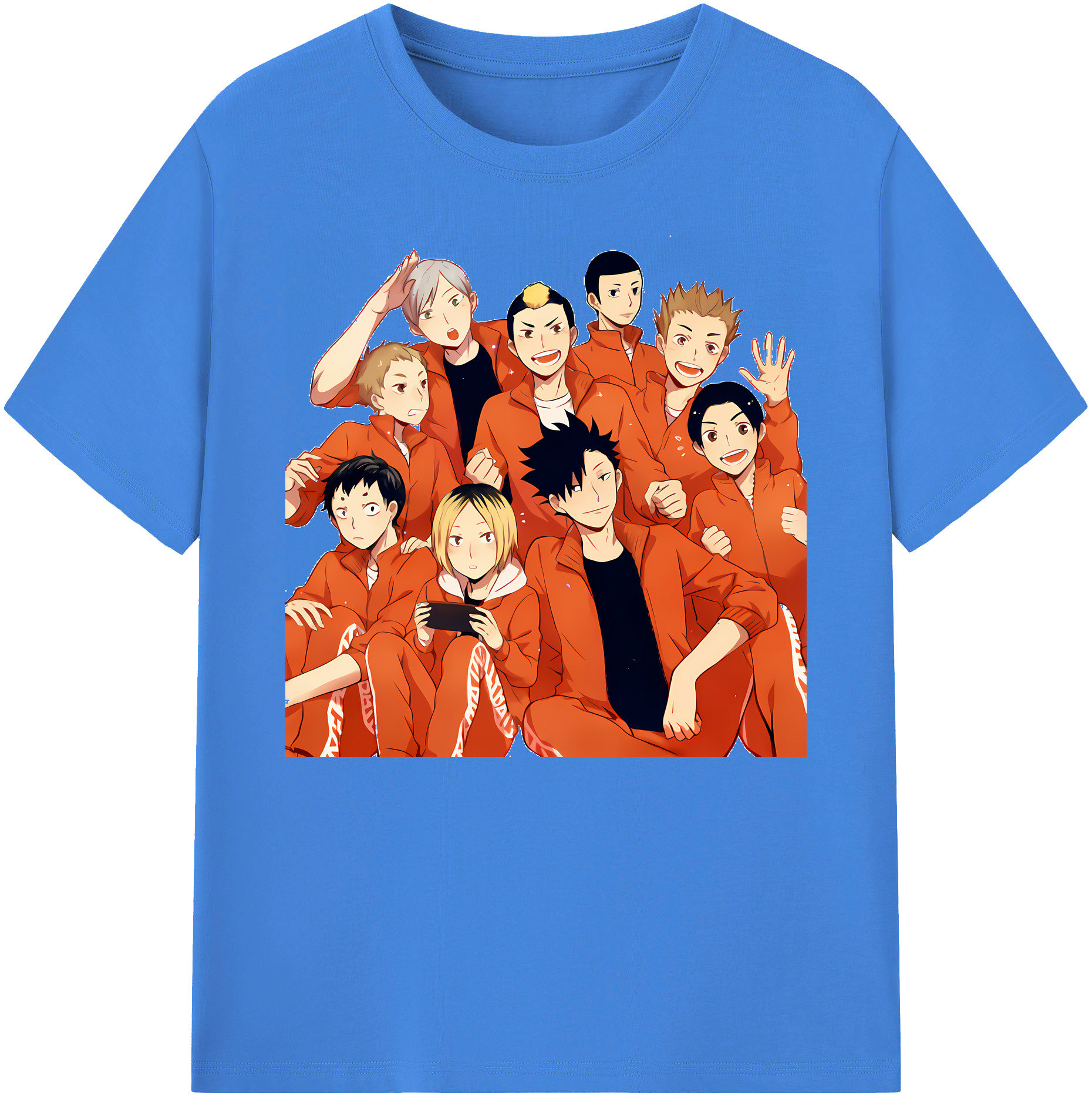 （画像用） ハイキュー!! Haikyu!! 綿100％ メンズ半袖Tシャツ｜肌触りやわらか＆通気性