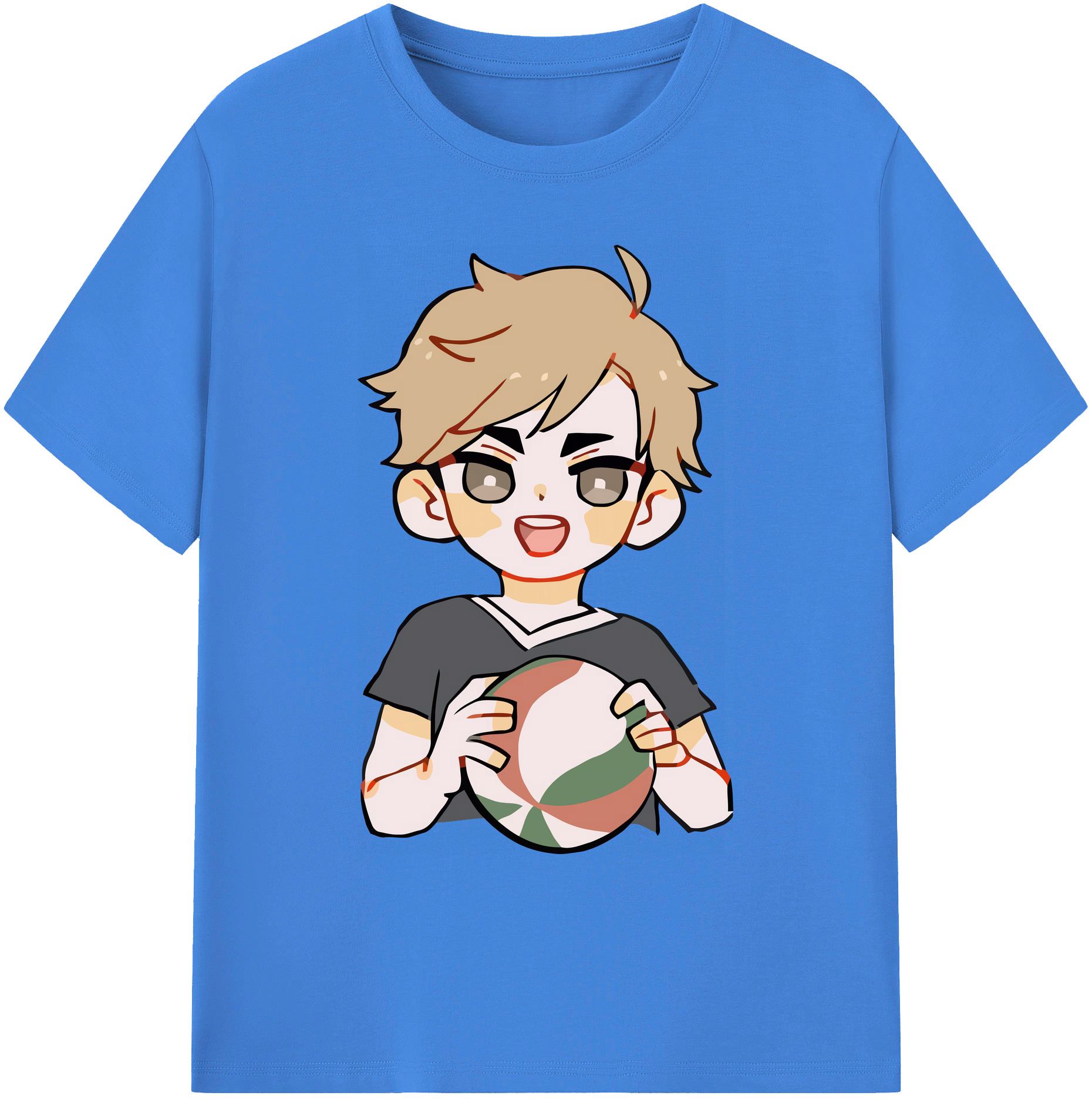 （画像用） ハイキュー!! Haikyu!! 綿100％ メンズ半袖Tシャツ｜肌触りやわらか＆通気性